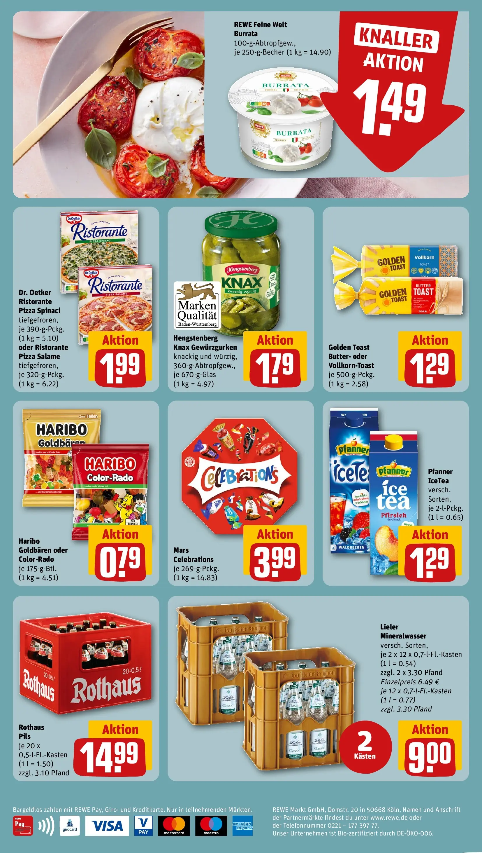 REWE Prospekt ab 01.06.2026 zum Blättern » Angebote | Seite: 2 | Produkte: Ristorante, Haribo, Pils, Burrata
