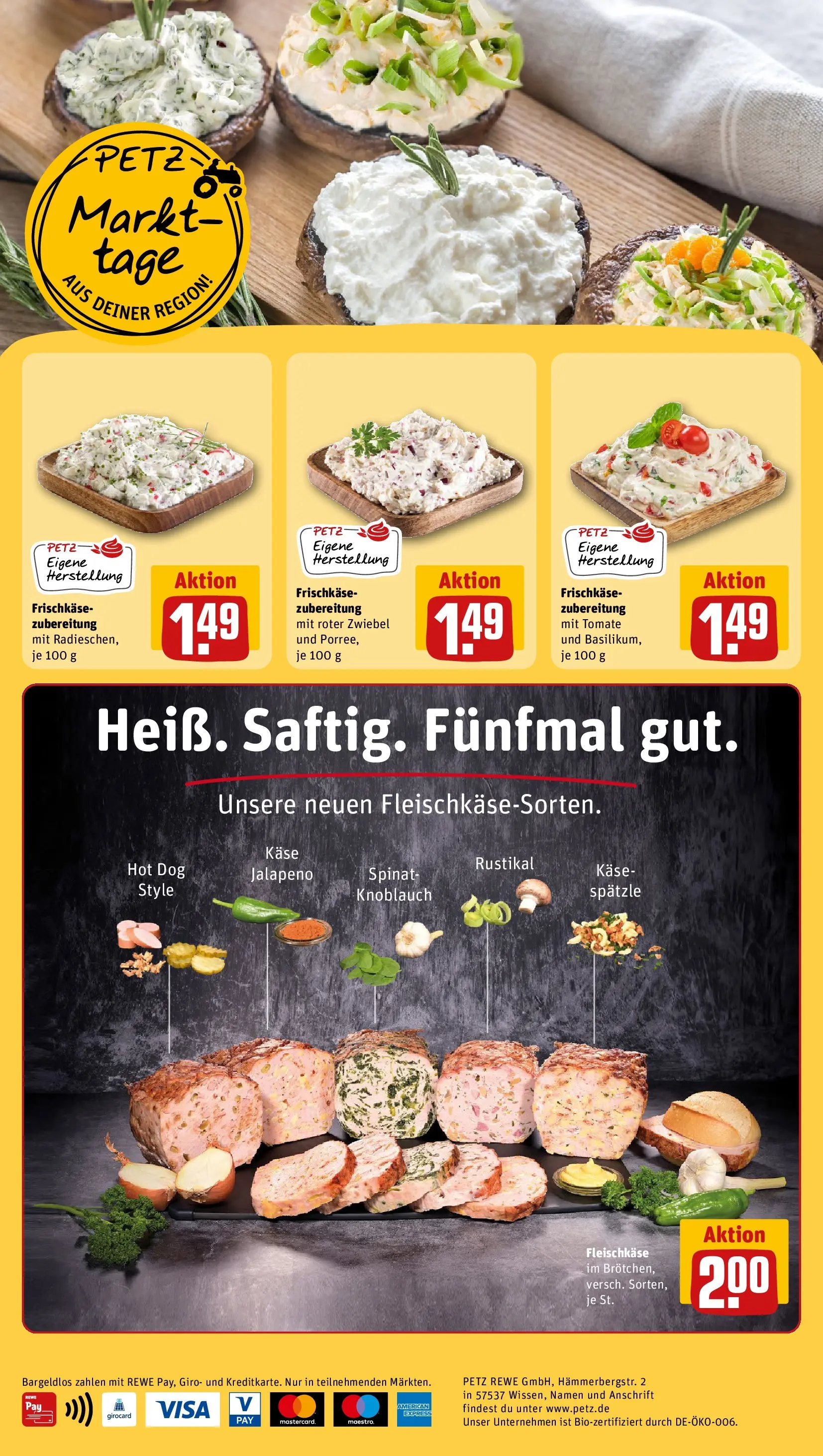 REWE Prospekt ab 01.06.2026 zum Blättern » Angebote | Seite: 4 | Produkte: Käse, Knoblauch, Frischkase