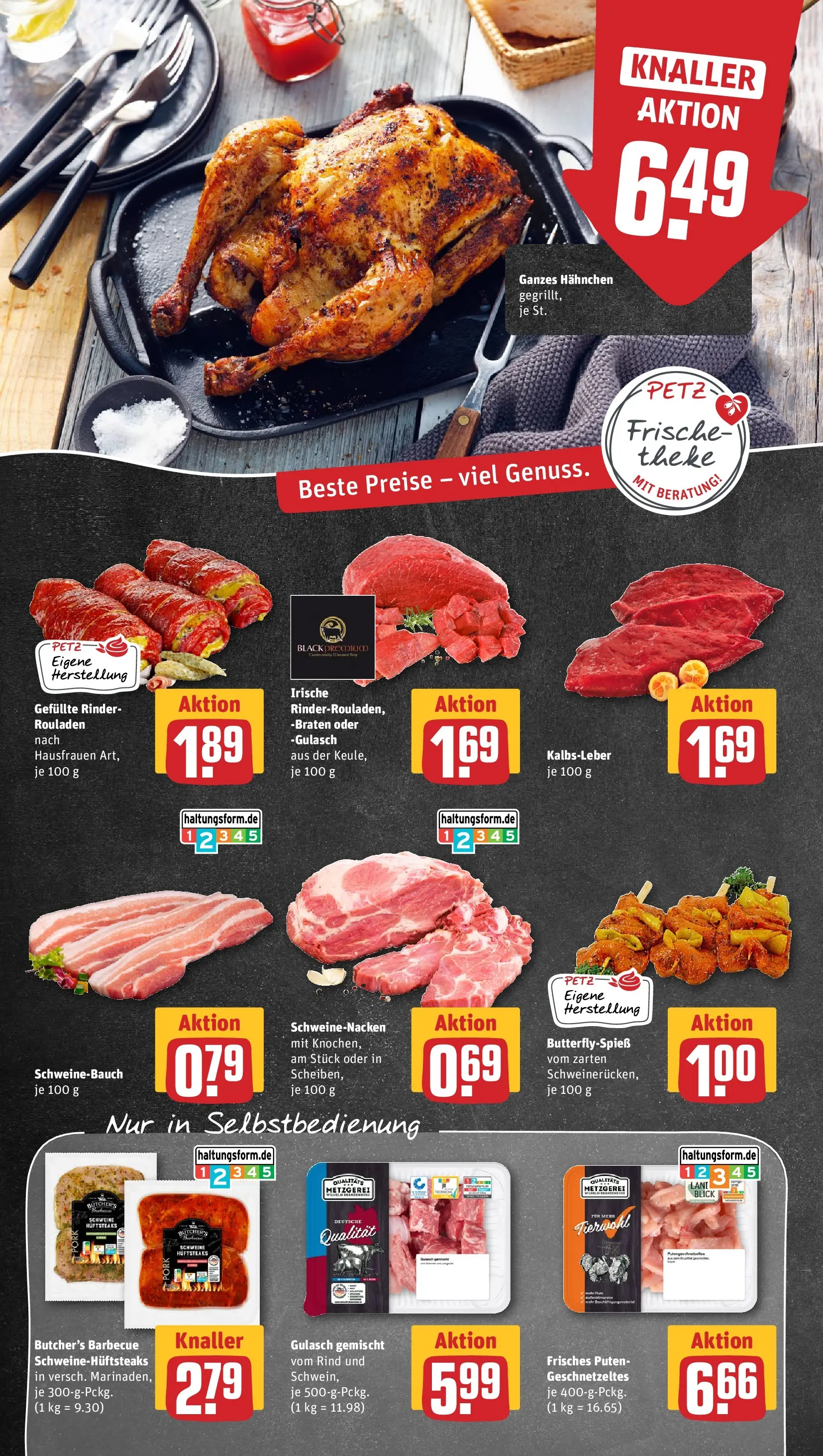 REWE Prospekt ab 01.06.2026 zum Blättern » Angebote | Seite: 10 | Produkte: Schweinebauch, Schweinenacken, Gulasch, Steak