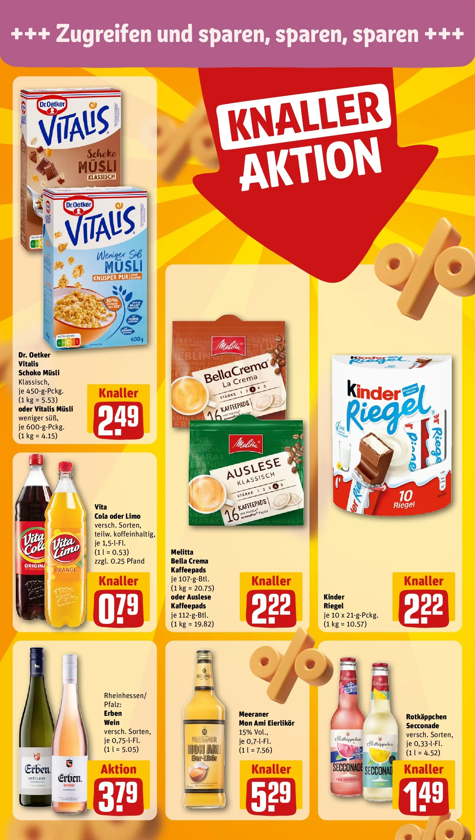 REWE Prospekt ab 01.06.2026 zum Blättern » Angebote | Seite: 26 | Produkte: Musli, Melitta, Vita cola, Rotkäppchen
