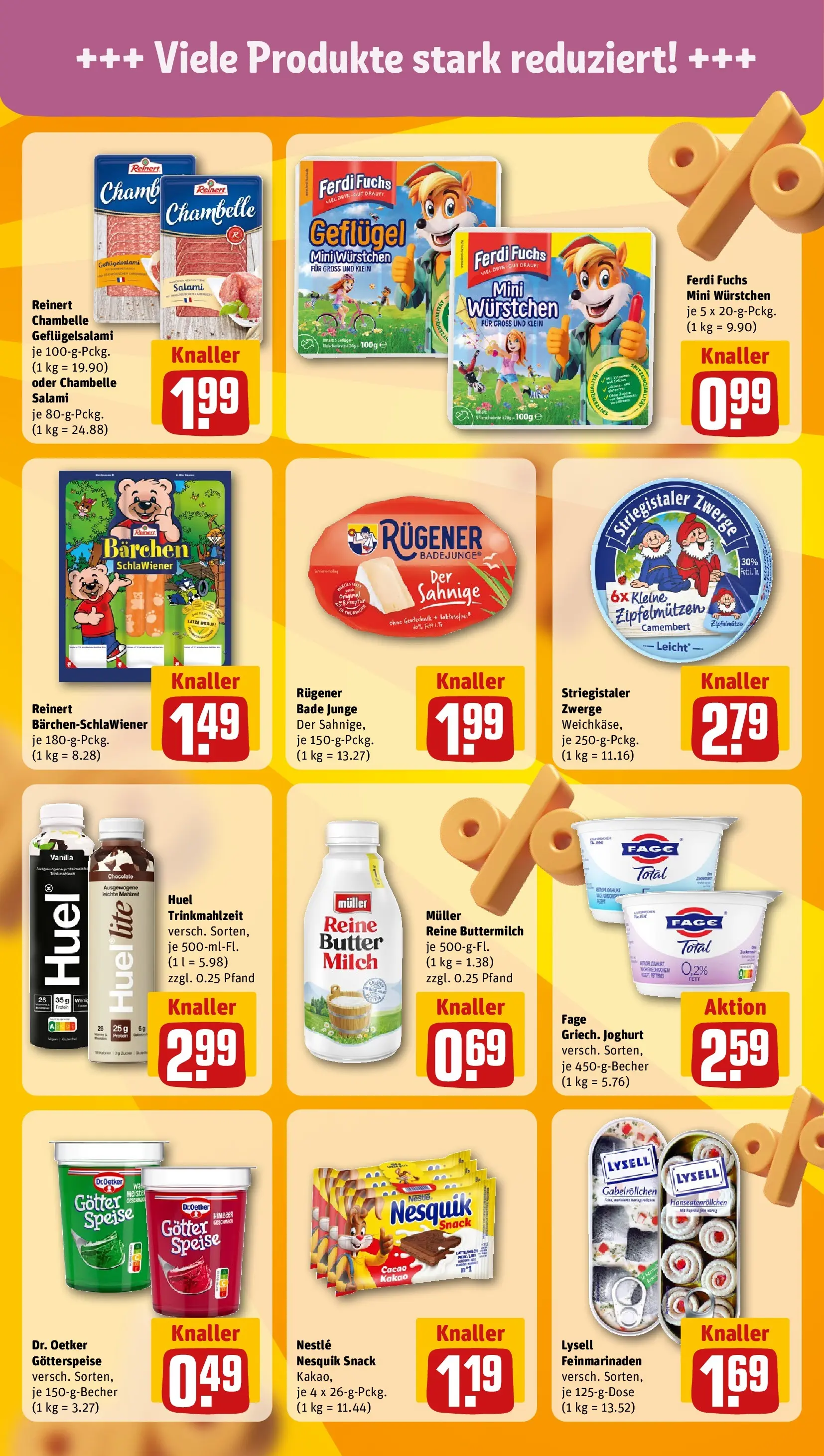 REWE Prospekt ab 01.06.2026 zum Blättern » Angebote | Seite: 27 | Produkte: Buttermilch, Milch, Joghurt, Salami