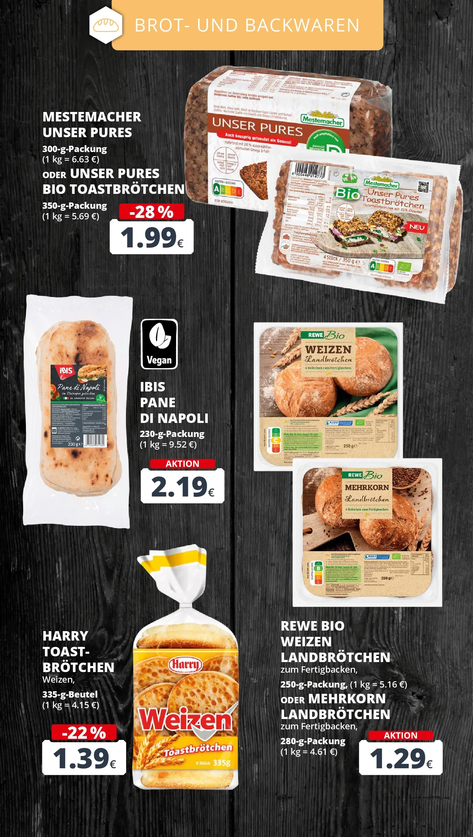 REWE Prospekt ab 01.06.2026 zum Blättern » Angebote | Seite: 8 | Produkte: Mehl, Toast, Tür, Pane