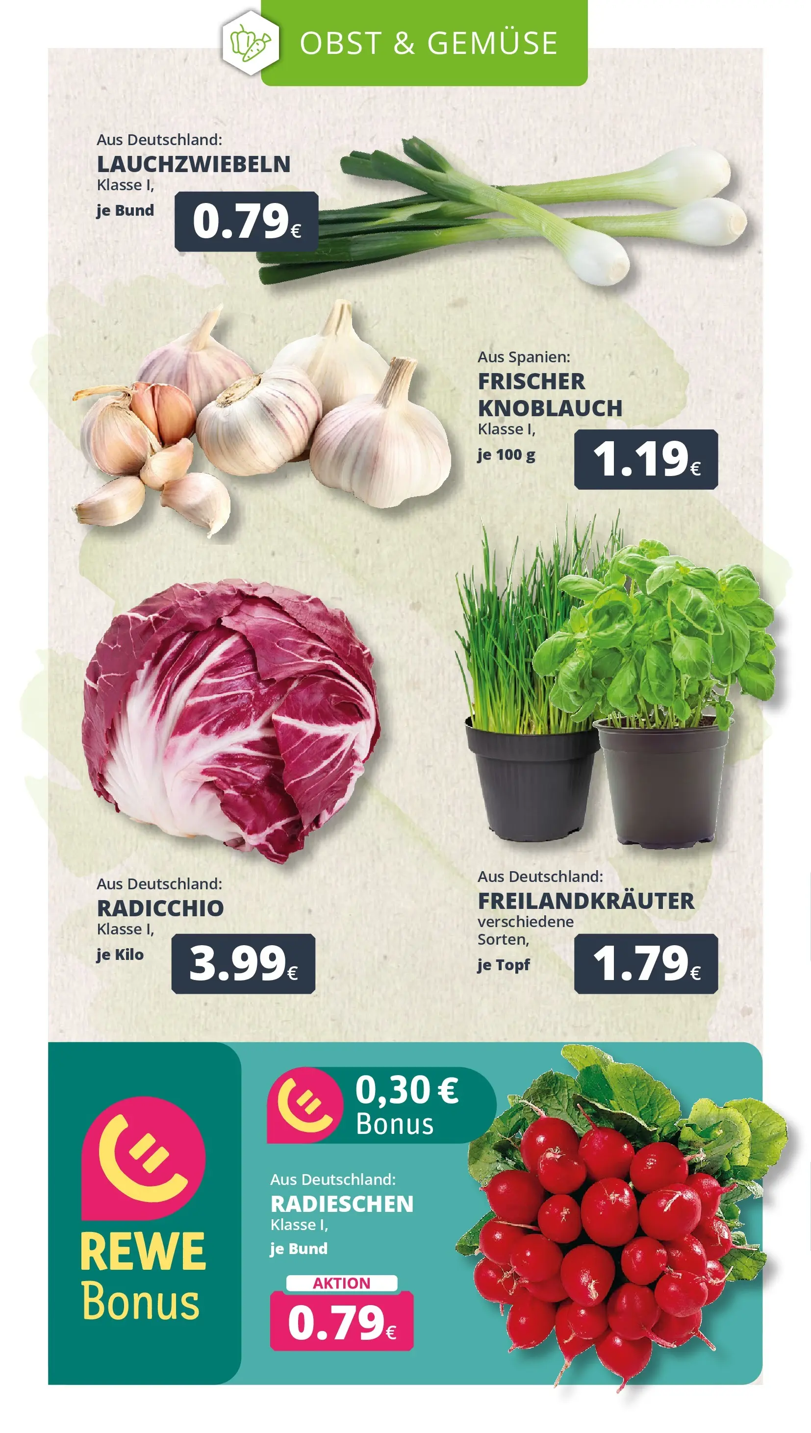 REWE Prospekt ab 01.06.2026 zum Blättern » Angebote | Seite: 9 | Produkte: Gemüse, Obst, Knoblauch