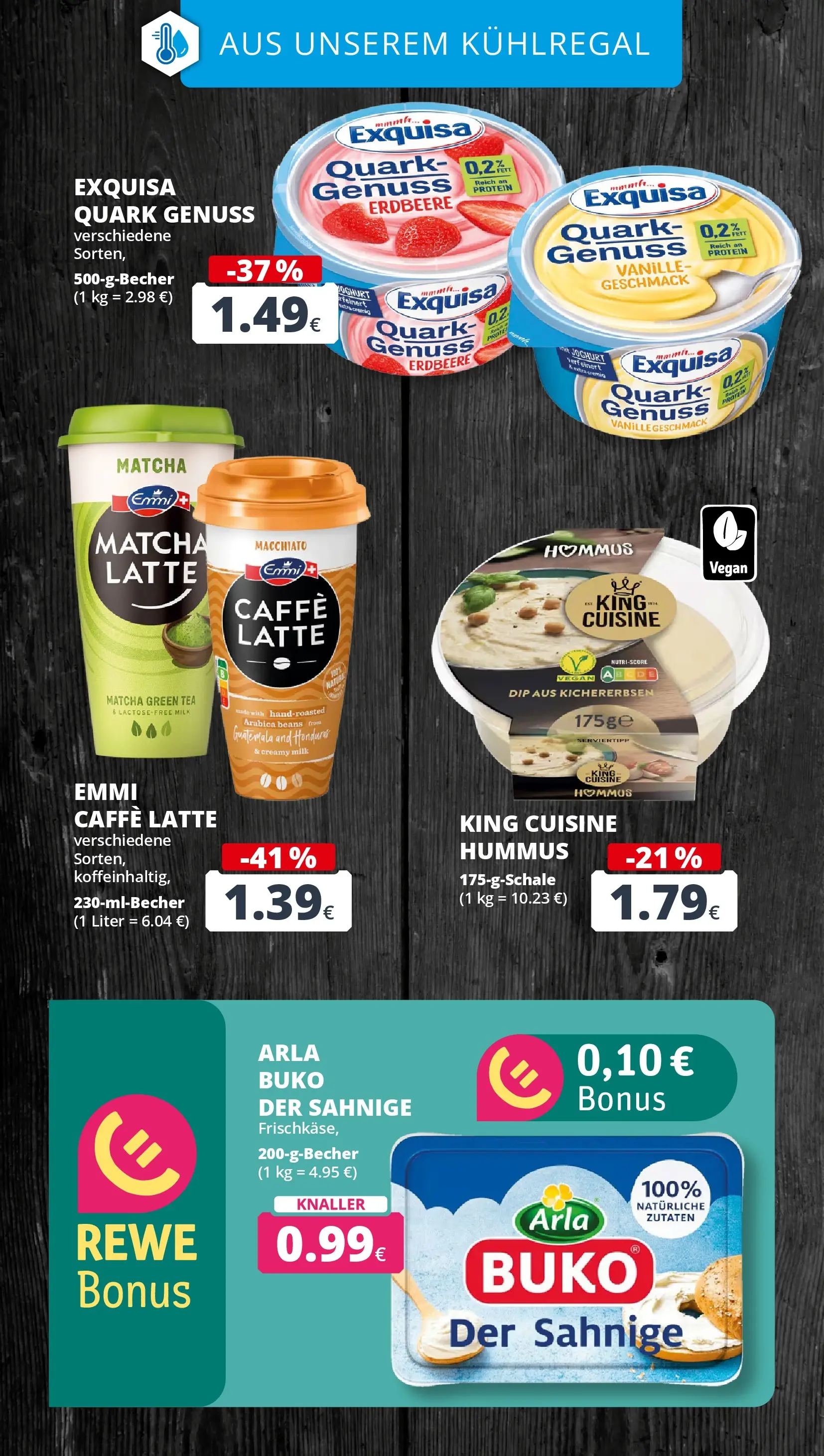 REWE Prospekt ab 01.06.2026 zum Blättern » Angebote | Seite: 17 | Produkte: Quark, Joghurt, Exquisa, Arla buko
