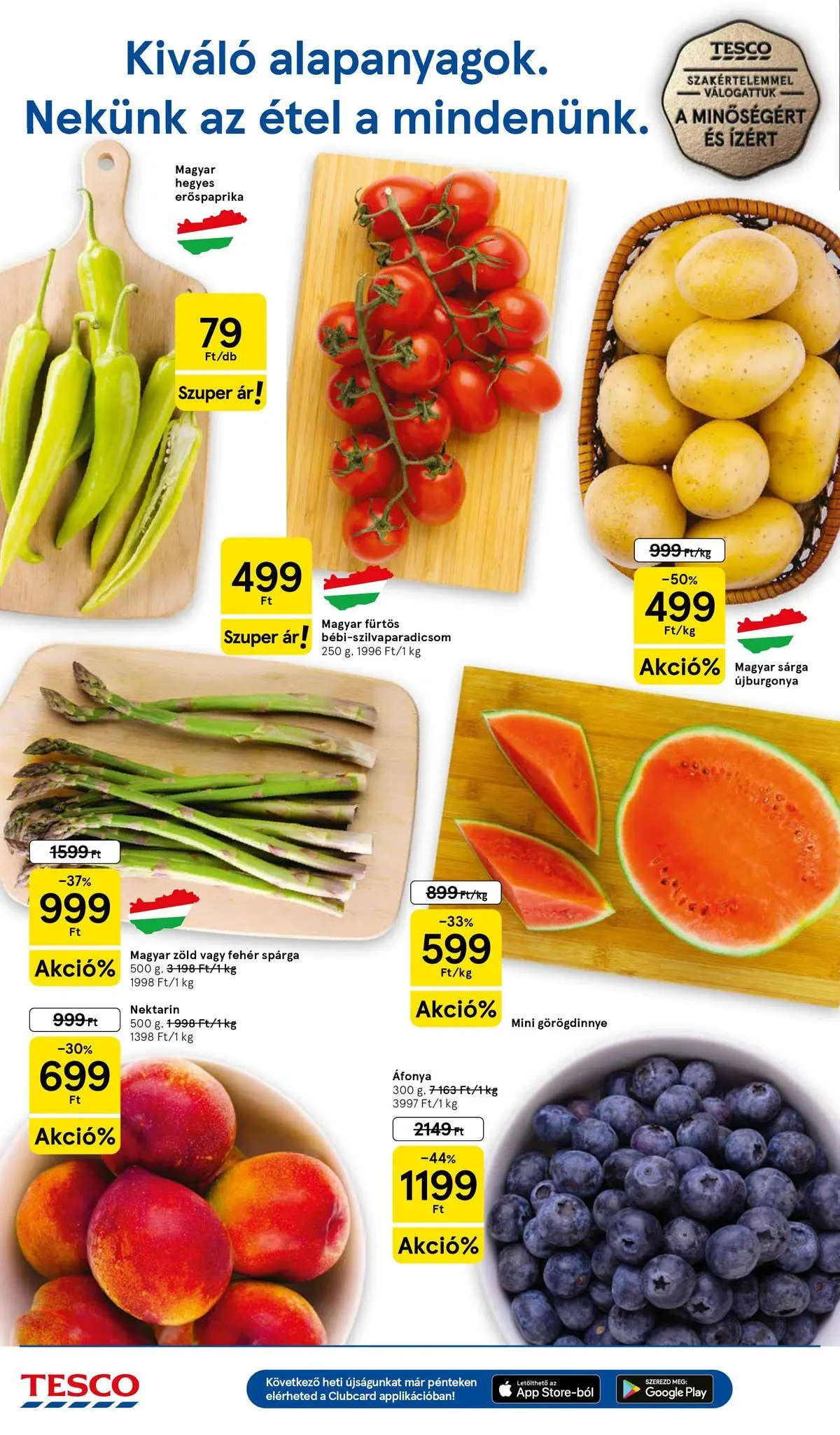 Tesco akciós újság - 2026.05.28.-tól - online | Oldal: 2 | Termékek: Nektarin, Görögdinnye, Áfonya