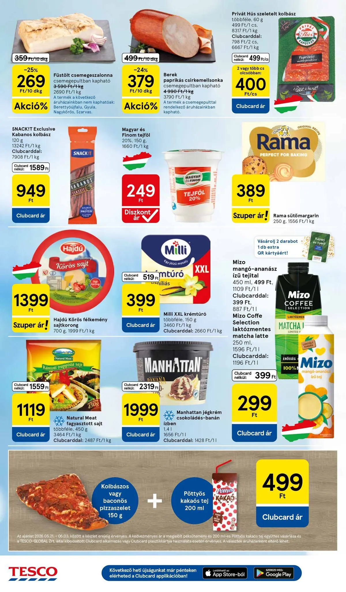 Tesco akciós újság - 2026.05.28.-tól - online | Oldal: 4 | Termékek: Kolbász, Protein, Tejföl, Trappista sajt