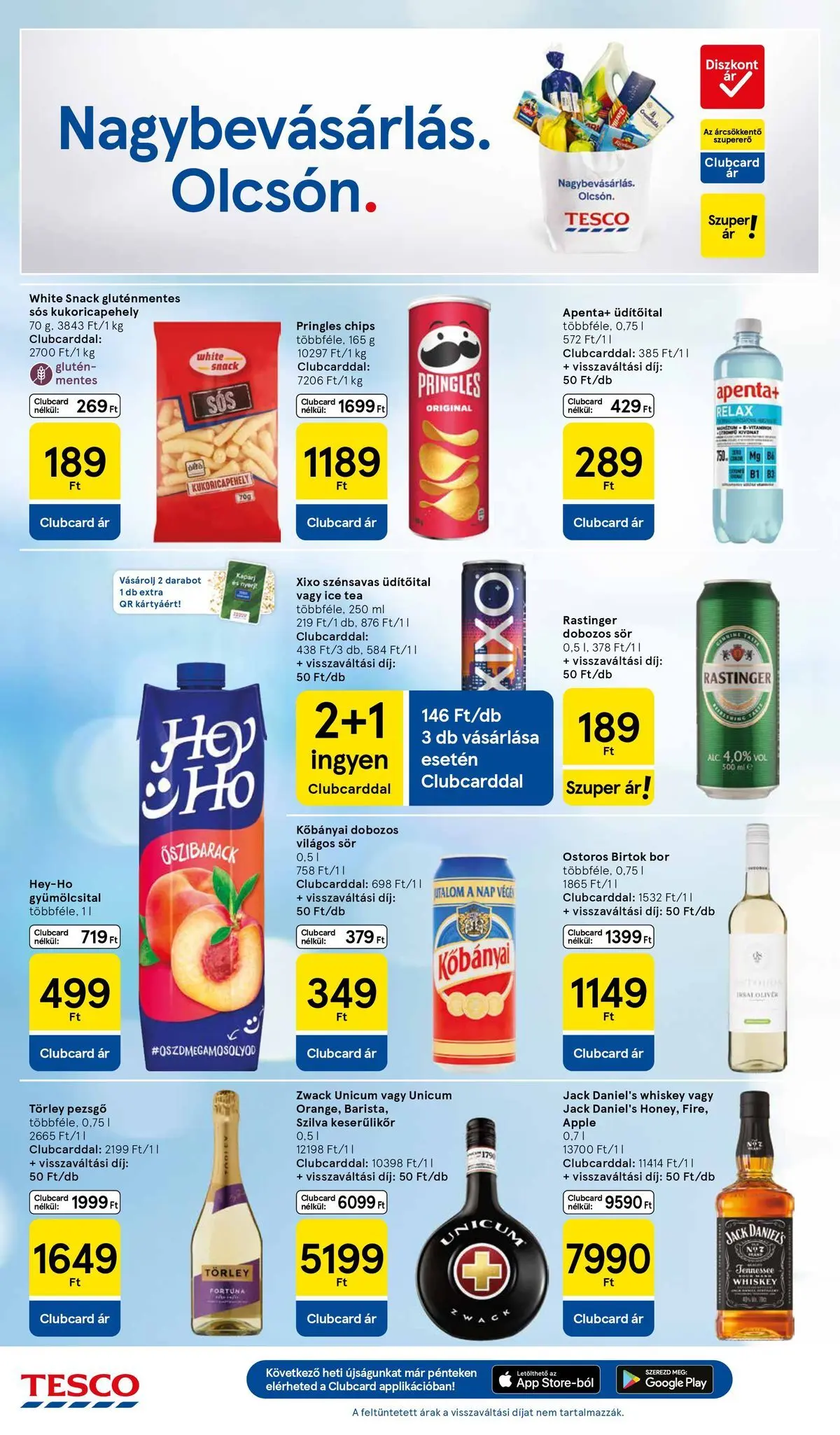 Tesco akciós újság - 2026.05.28.-tól - online | Oldal: 6 | Termékek: Őszibarack, Chips, Pringles, Whiskey