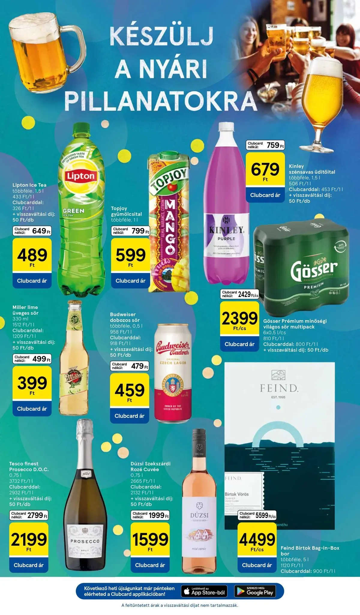 Tesco akciós újság - 2026.05.28.-tól - online | Oldal: 7 | Termékek: Gyümölcsital, Ice tea, Sör, Citrom