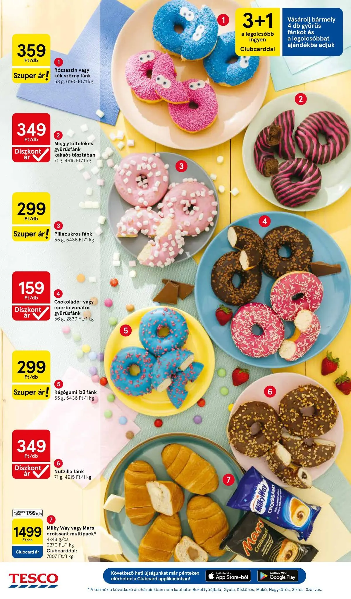 Tesco akciós újság - 2026.05.28.-tól - online | Oldal: 10 | Termékek: Rágógumi, Croissant, Fánk, Csokoládé