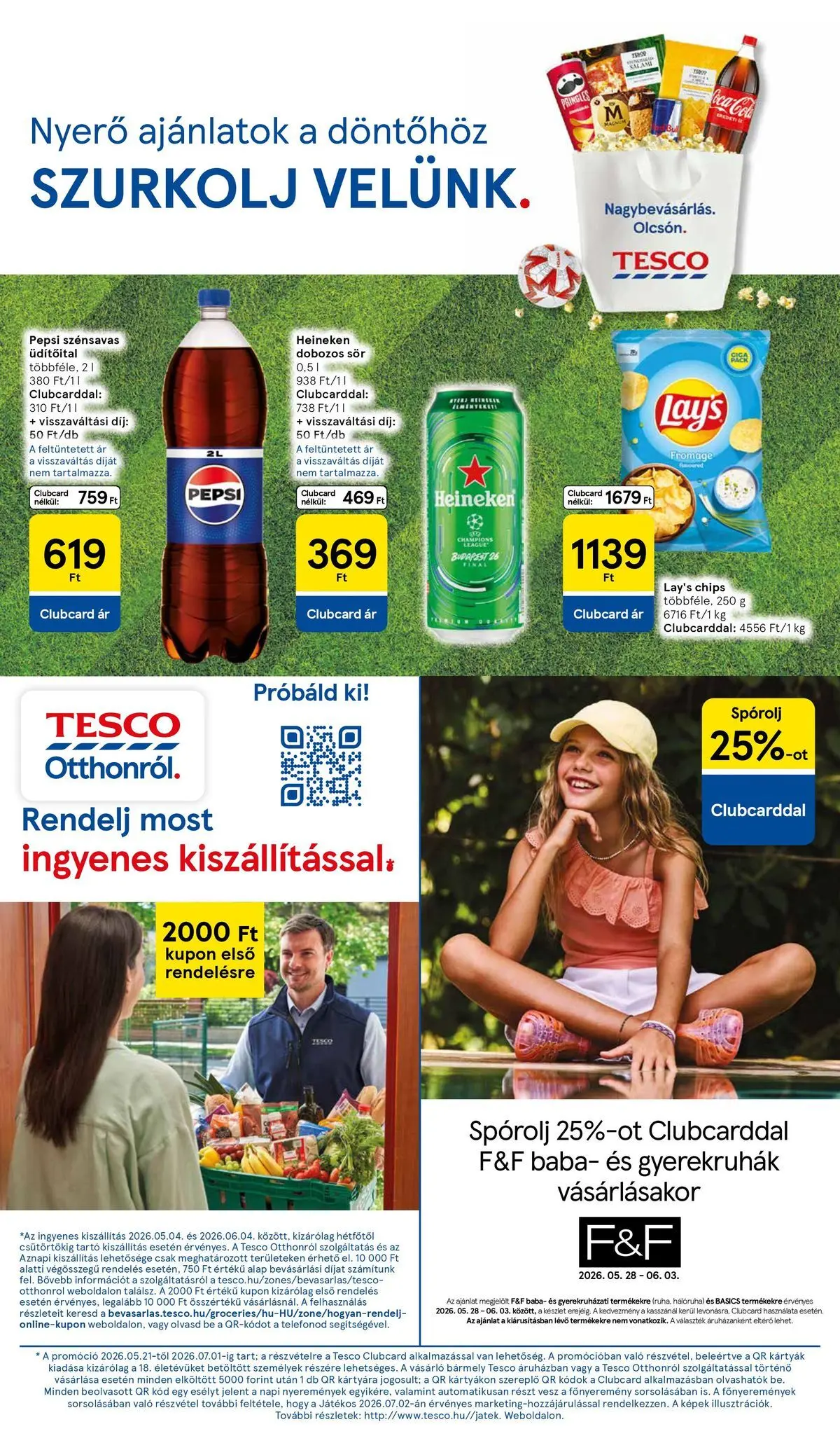 Tesco akciós újság - 2026.05.28.-tól - online | Oldal: 16 | Termékek: Chips, Heineken, Dobozos sör, Sör