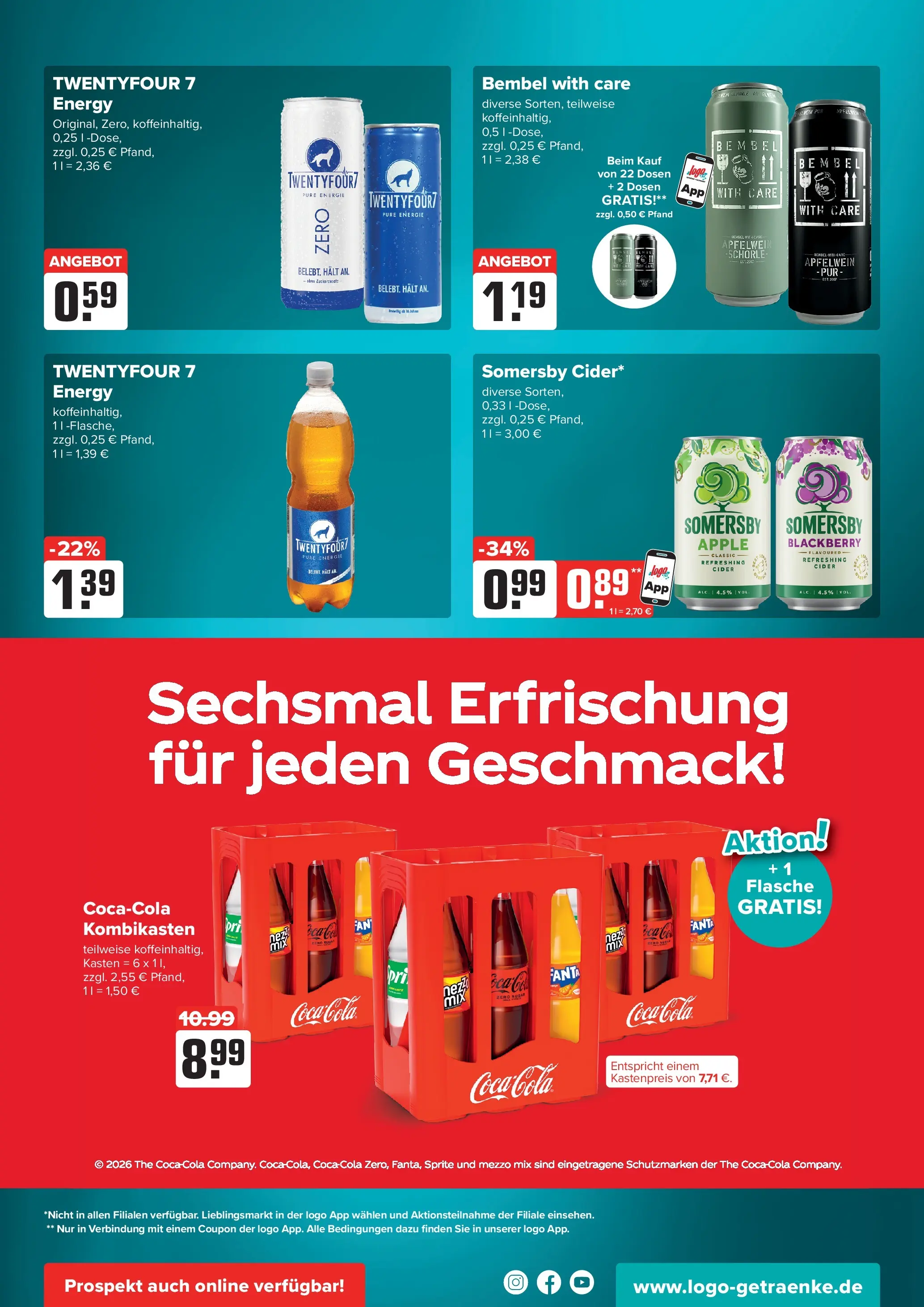 Angebote - Wochenangebote (ab 31.05.2026) zum Blättern | Seite: 5 | Produkte: Coca cola, Energy, Apple, Wein
