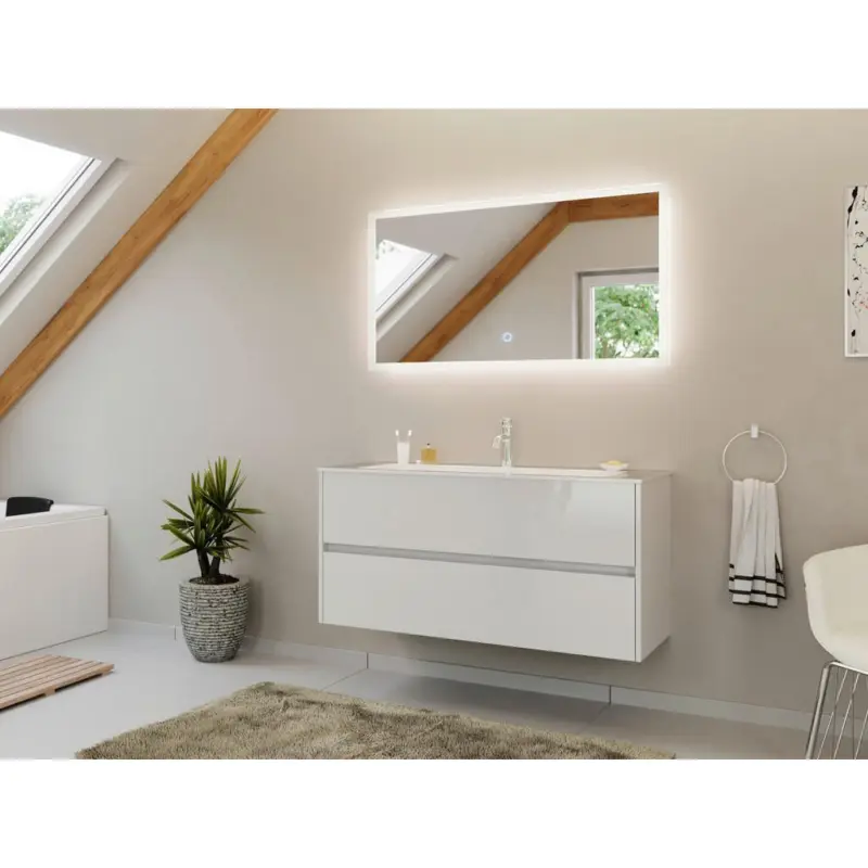 BADEZIMMER Limes, Wei&szlig; HG B: 120 cm
