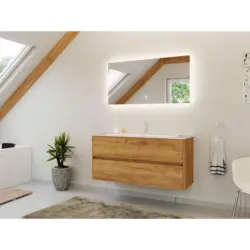 BADEZIMMER Limes, Eichefarben B: 120 cm