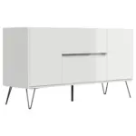 M&ouml;belix Sideboard Posseik Industrial Wei&szlig; B: 139 cm