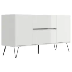 Sideboard Posseik Industrial Wei&szlig; B: 139 cm