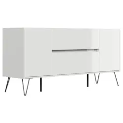 Sideboard Posseik Industrial Wei&szlig; B: 155 cm