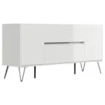 M&ouml;belix Sideboard Posseik Industrial Wei&szlig; B: 155 cm
