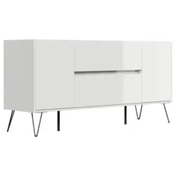 Sideboard Posseik Industrial Wei&szlig; B: 155 cm
