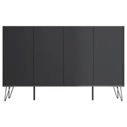Sideboard Posseik Industrial Graphitfarben B: 155 cm
