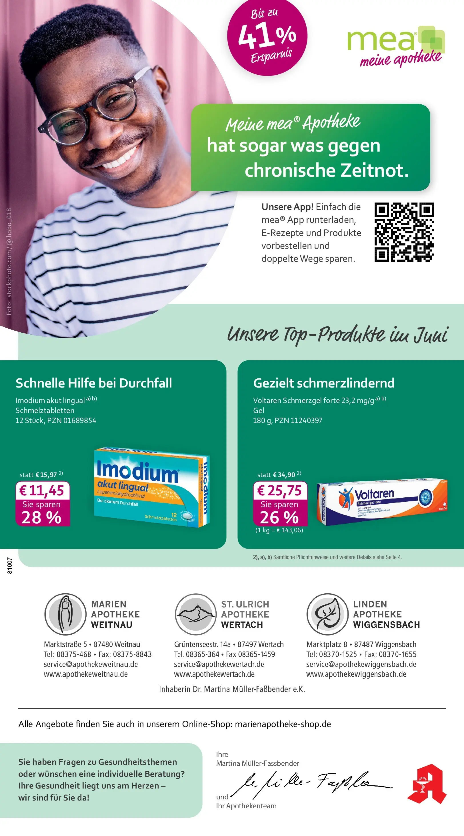 Angebote - mea Apotheke: Top Angebote im Juni! (ab 31.05.2026) zum Blättern | Seite: 1