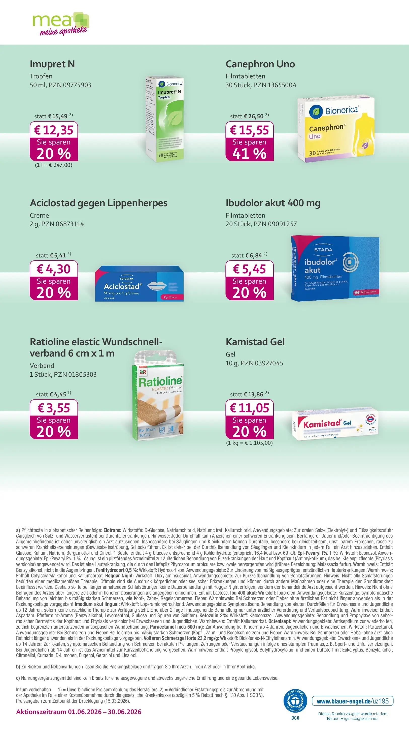 Angebote - mea Apotheke: Top Angebote im Juni! (ab 31.05.2026) zum Blättern | Seite: 4 | Produkte: Creme, Salz