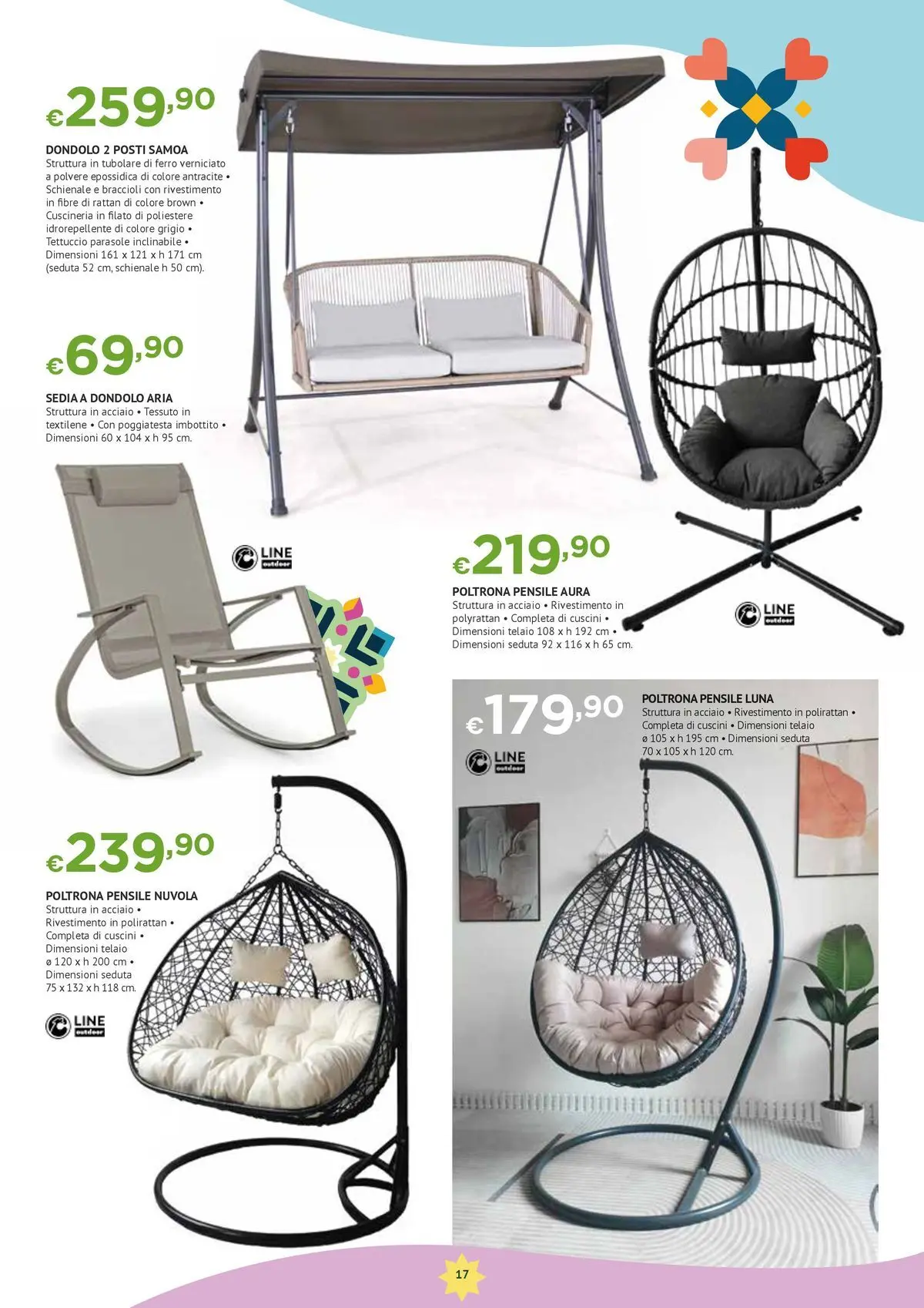 Nuovo Offerte - Anche fuori è Casa dal 28/05/2026 > offerte anteprima 🛍️ | Pagina: 17 | Prodotti: Braccioli, Dondolo, Poltrona, Sedia