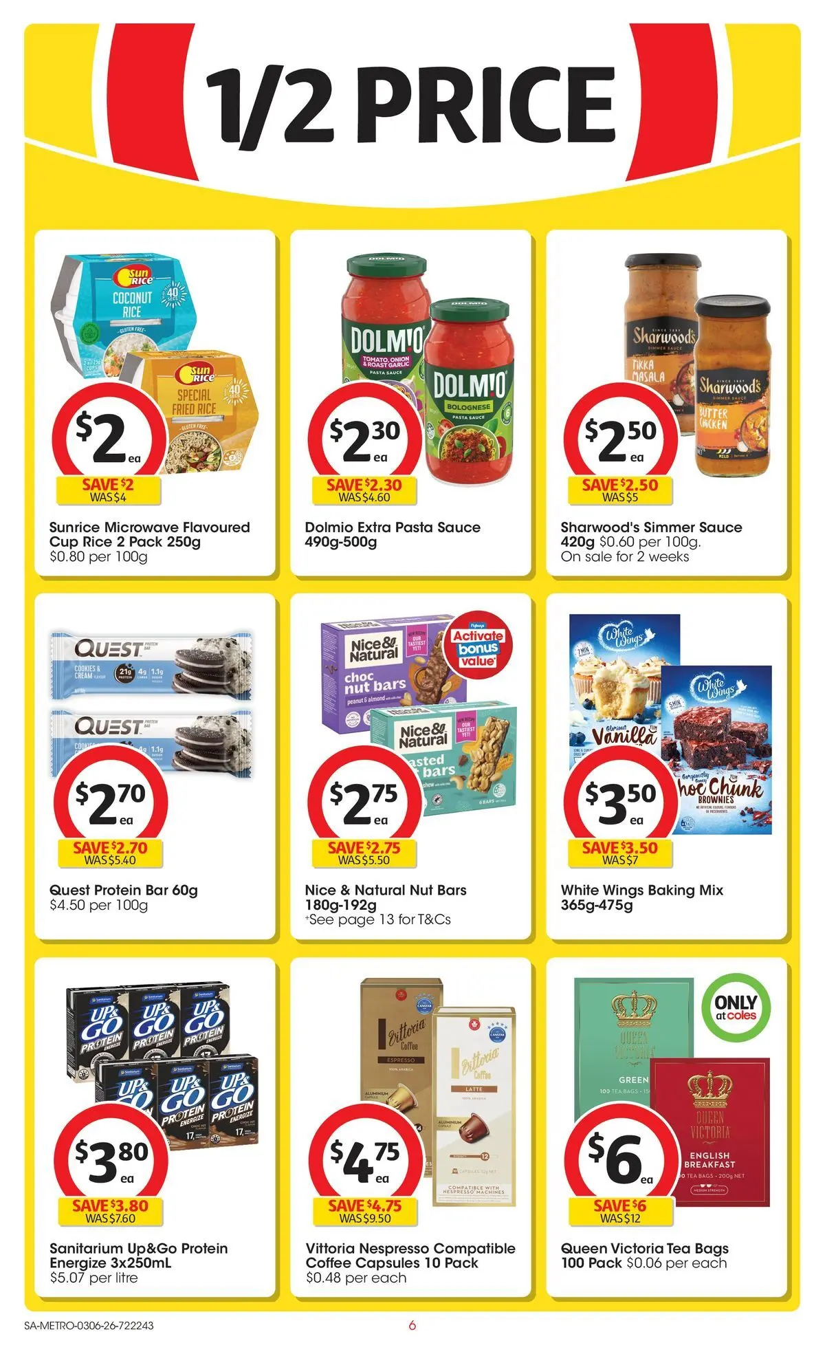 ﻿Coles catalogue valid from 02/06/2026 > Online Australia | Page: 6 | Products: Coffee, Chicken, Sauce, Microwave