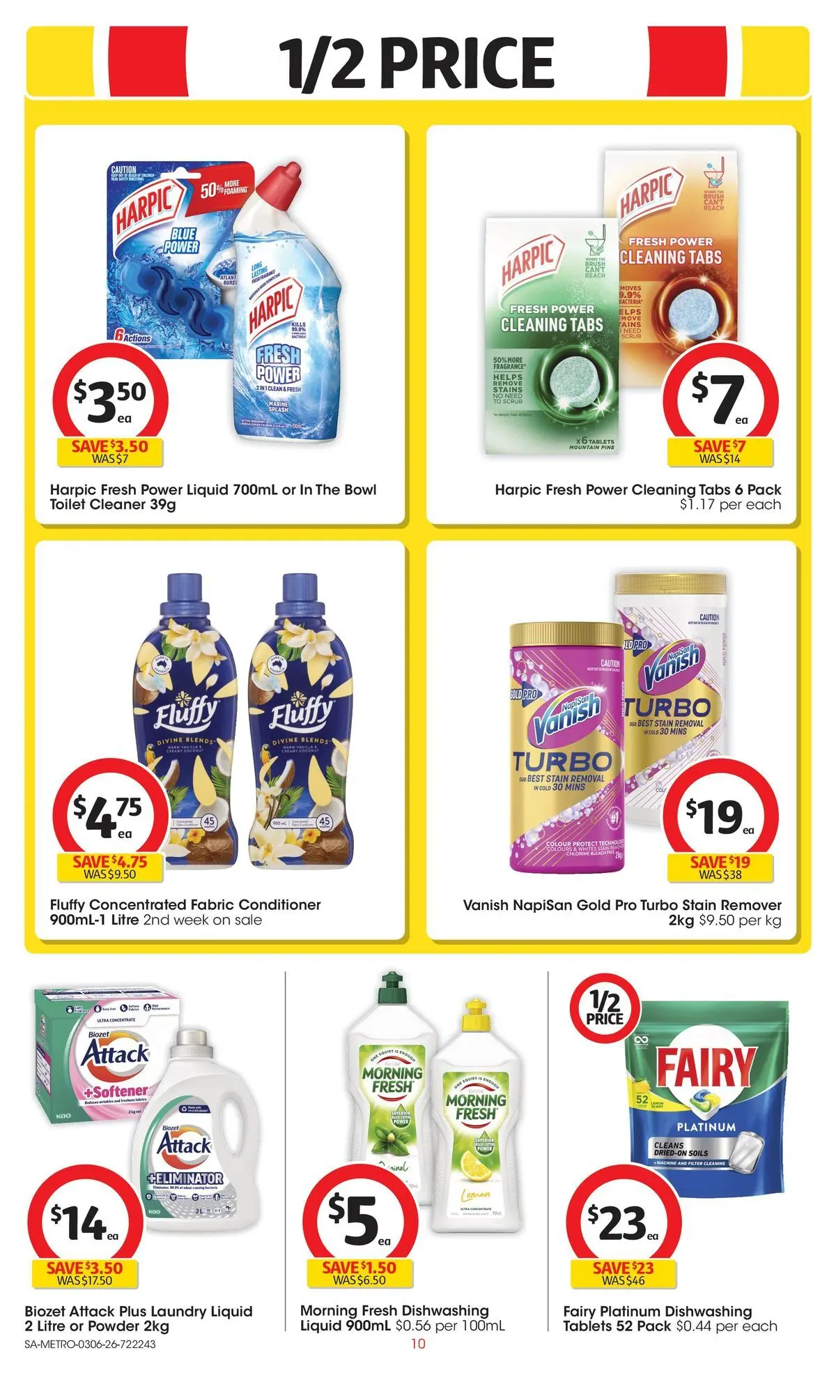 ﻿Coles catalogue valid from 02/06/2026 > Online Australia | Page: 10 | Products: Cleaner, Conditioner, Laundry, Tablets