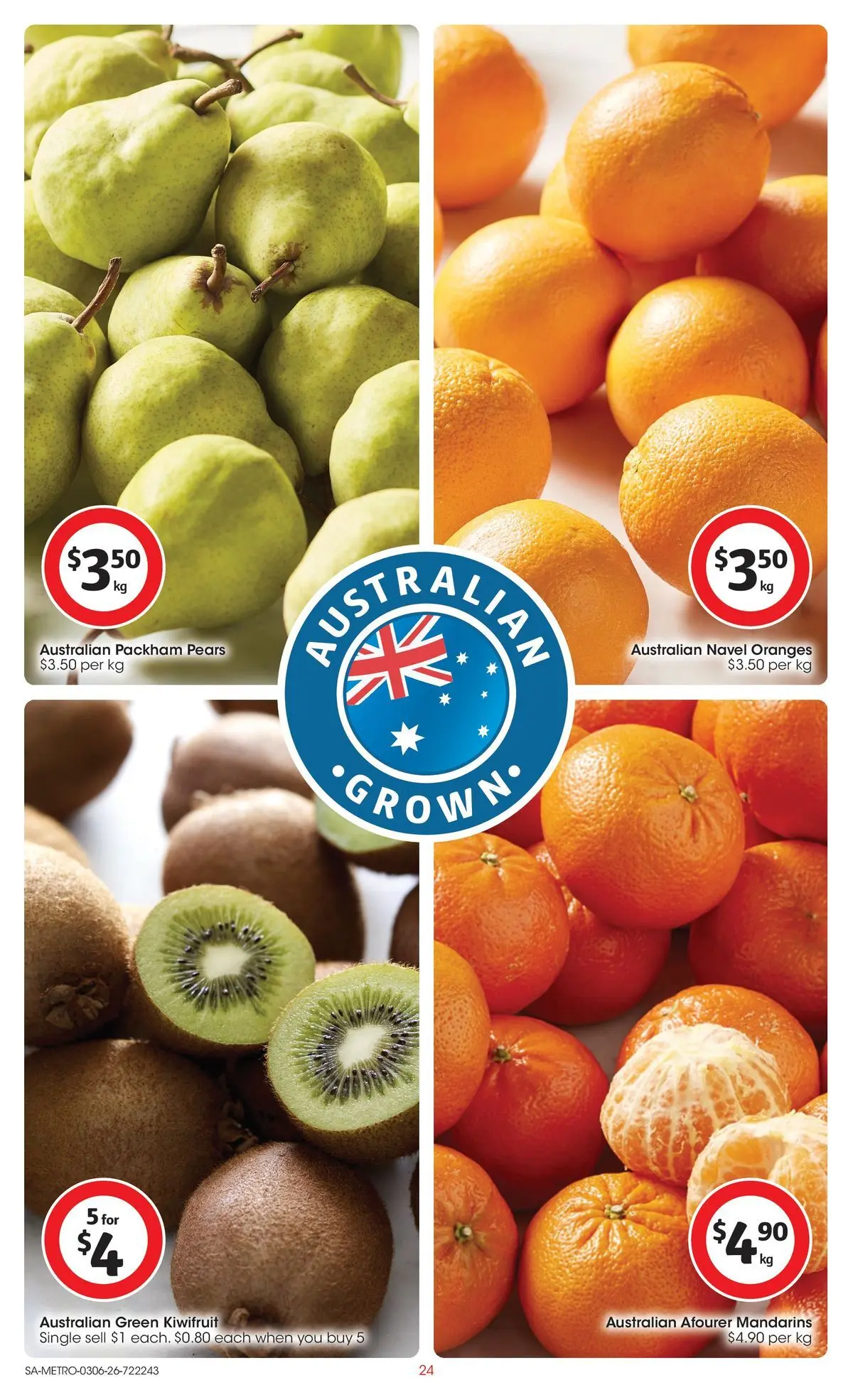 ﻿Coles catalogue valid from 02/06/2026 > Online Australia | Page: 24 | Products: Oranges, Kiwifruit, Mandarins