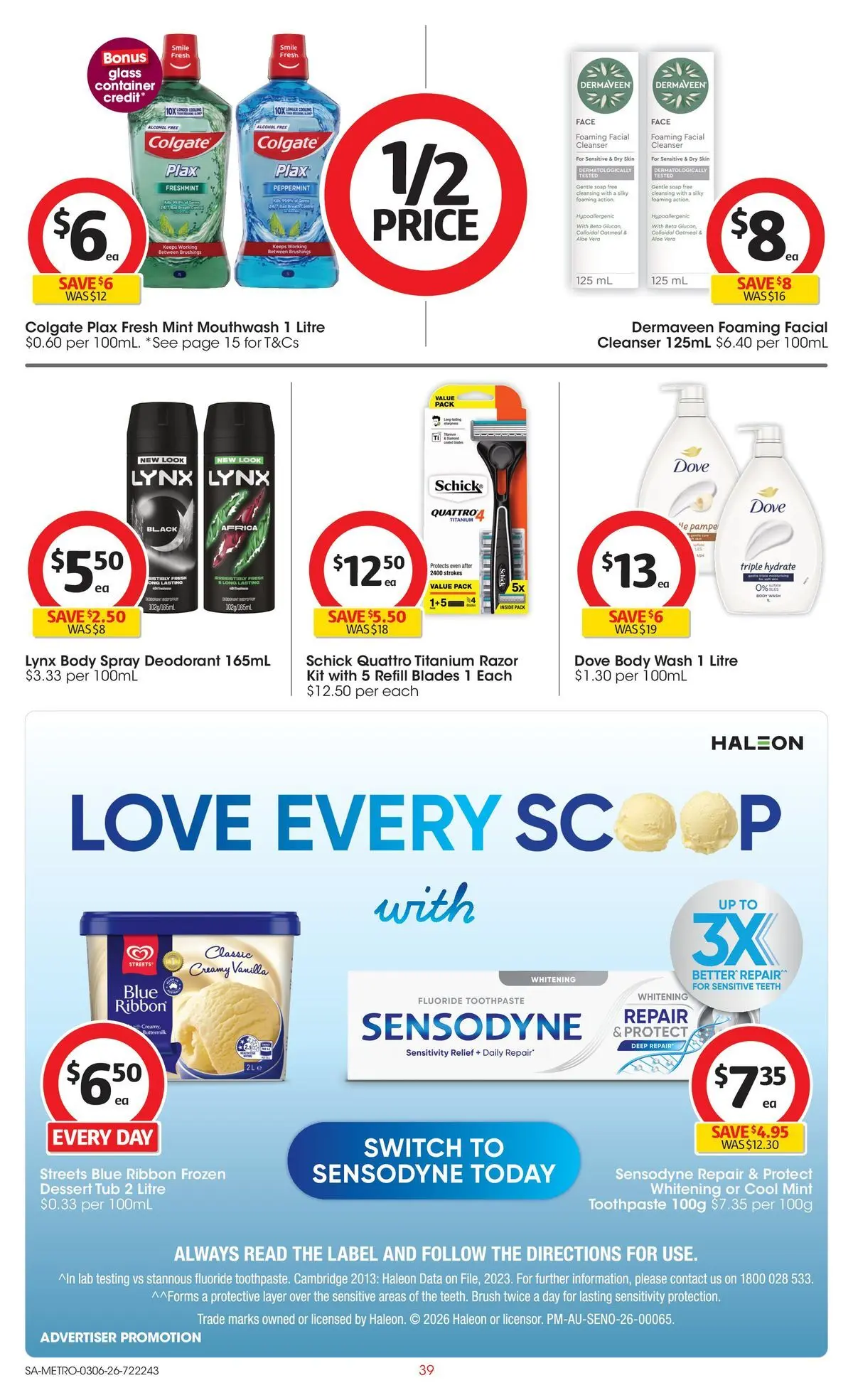 ﻿Coles catalogue valid from 02/06/2026 > Online Australia | Page: 39 | Products: Brush, Soap, Toothpaste, Mouthwash