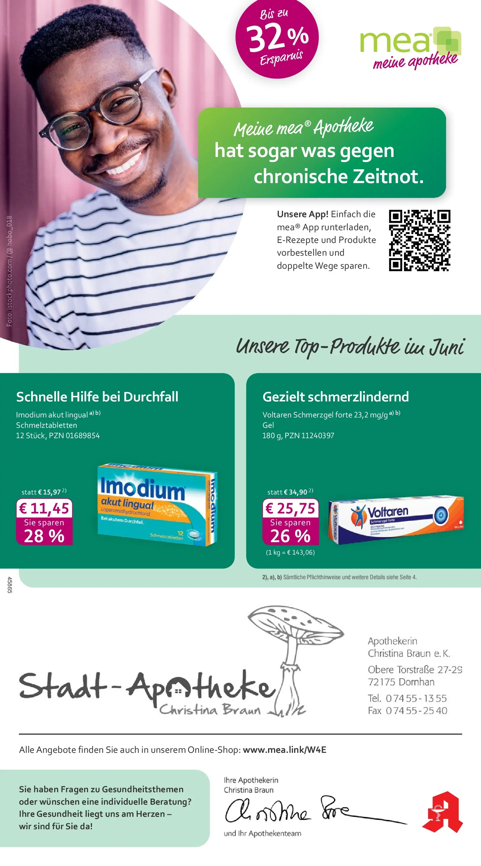 Angebote - mea Apotheke: Top Angebote im Juni! (ab 31.05.2026) zum Blättern | Seite: 1