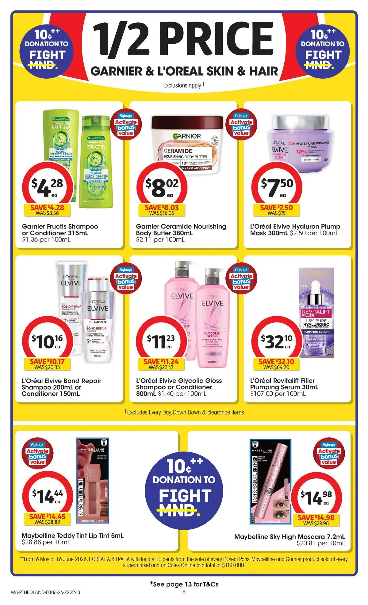 ﻿Coles catalogue valid from 02/06/2026 > Online Australia | Page: 8 | Products: Mascara, Butter, Shampoo, Body butter