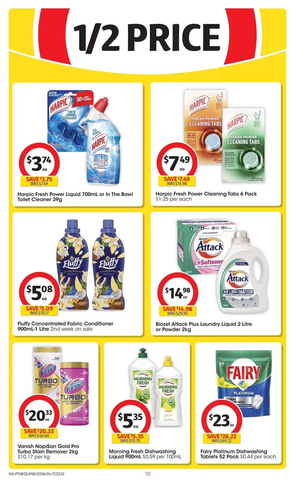 ﻿Coles catalogue valid from 02/06/2026 > Online Australia | Page: 10 | Products: Powder, Cleaner, Stain remover, Tablets