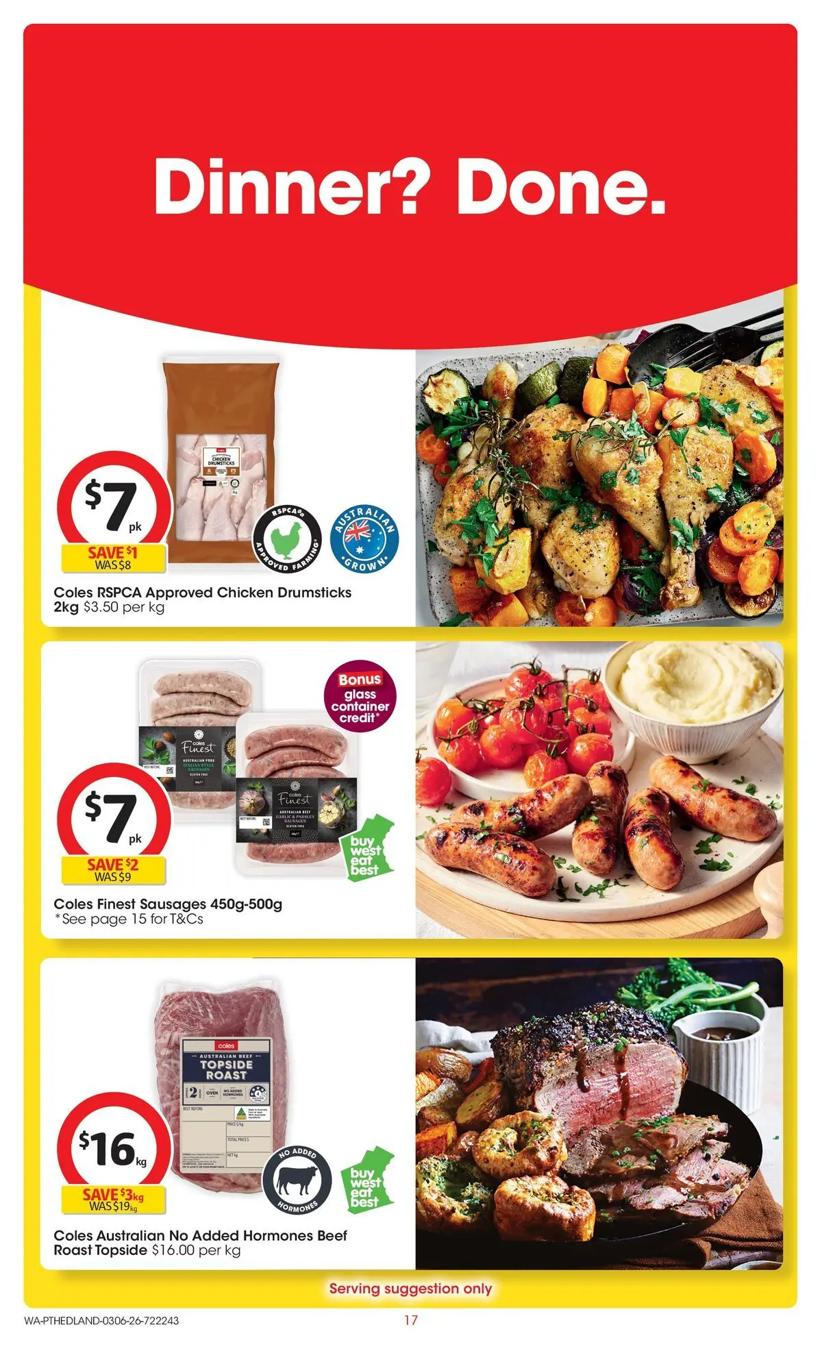 ﻿Coles catalogue valid from 02/06/2026 > Online Australia | Page: 17 | Products: Chicken, Beef