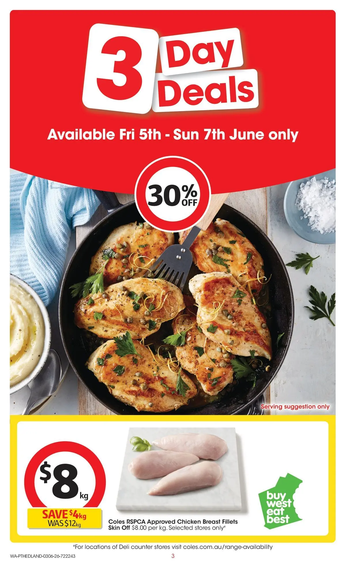 ﻿Coles catalogue valid from 02/06/2026 > Online Australia | Page: 3 | Products: Chicken