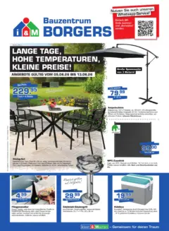 Angebote - Borgers Baustoffe: Lange Tage, hohe Temperaturen, kleine Preise ab 04.06.2026 gültig