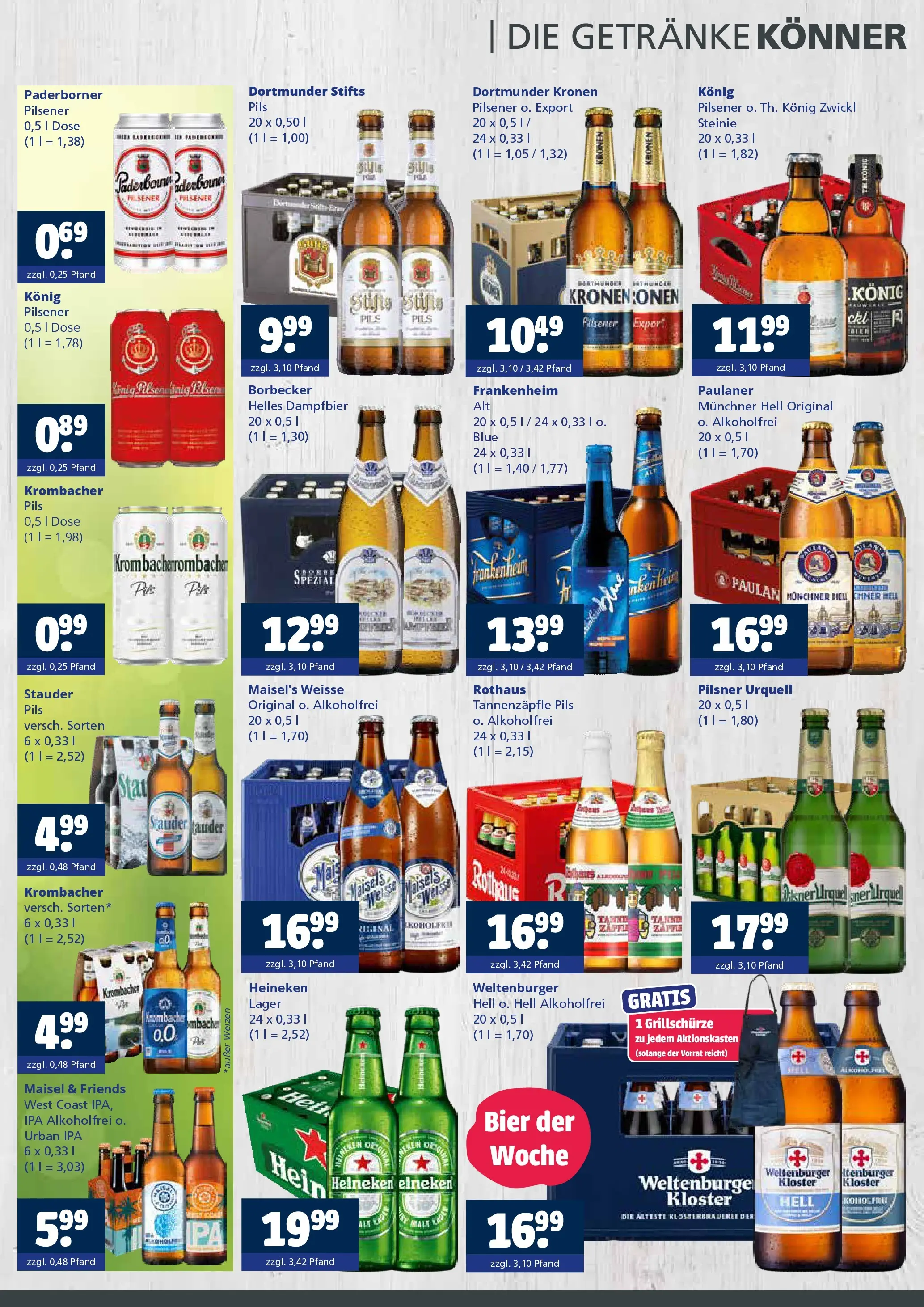 Angebote - Getränkewelt HSE: Getränkeangebote (ab 31.05.2026) zum Blättern | Seite: 2 | Produkte: Konig pilsener, Bier, Heineken, Paulaner