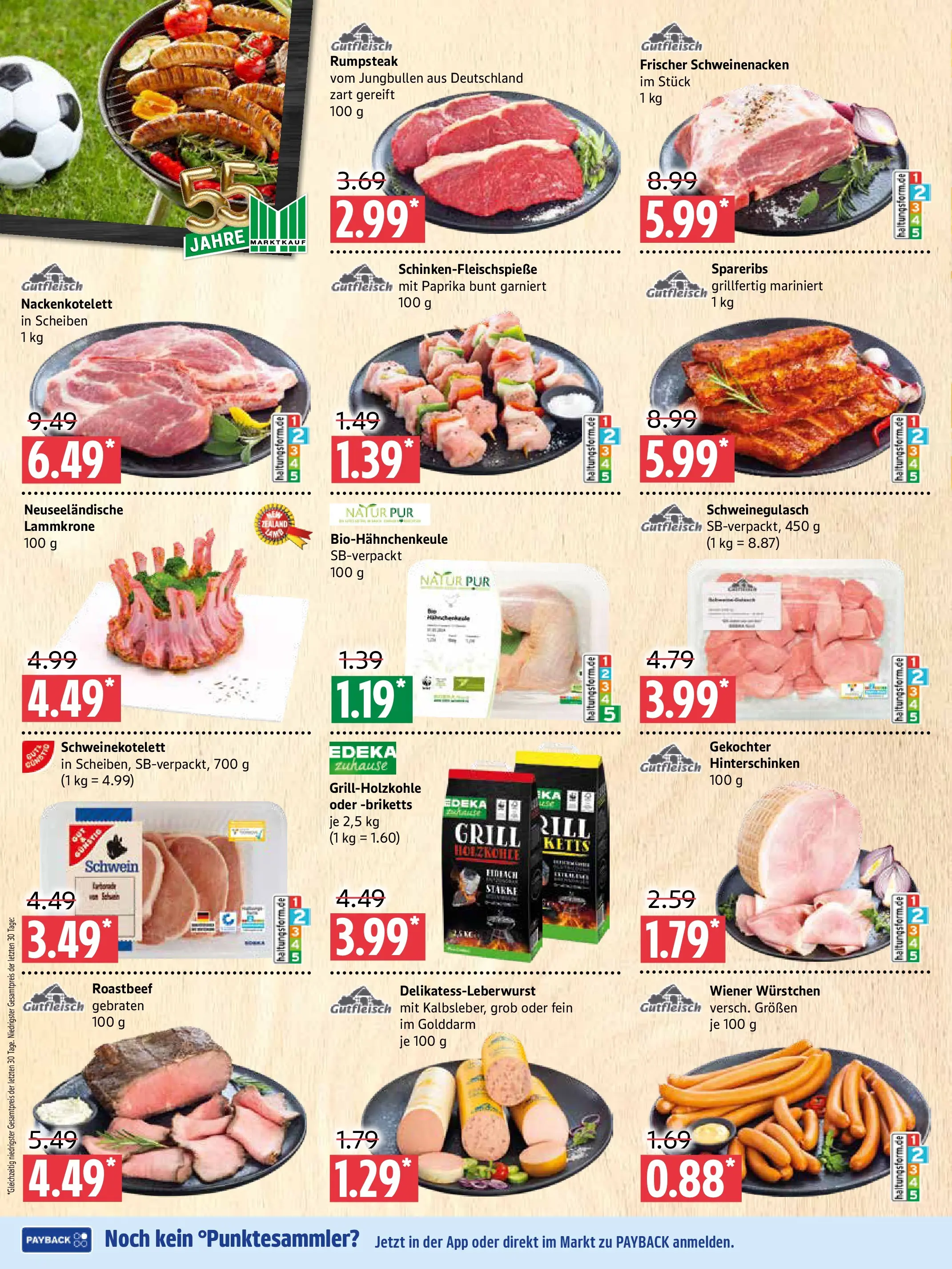 Marktkauf Prospekt Prenzlau (ab 01.06.2026) » Angebote online | Seite: 2 | Produkte: Schweinegulasch, Schweinenacken, Roastbeef, Paprika