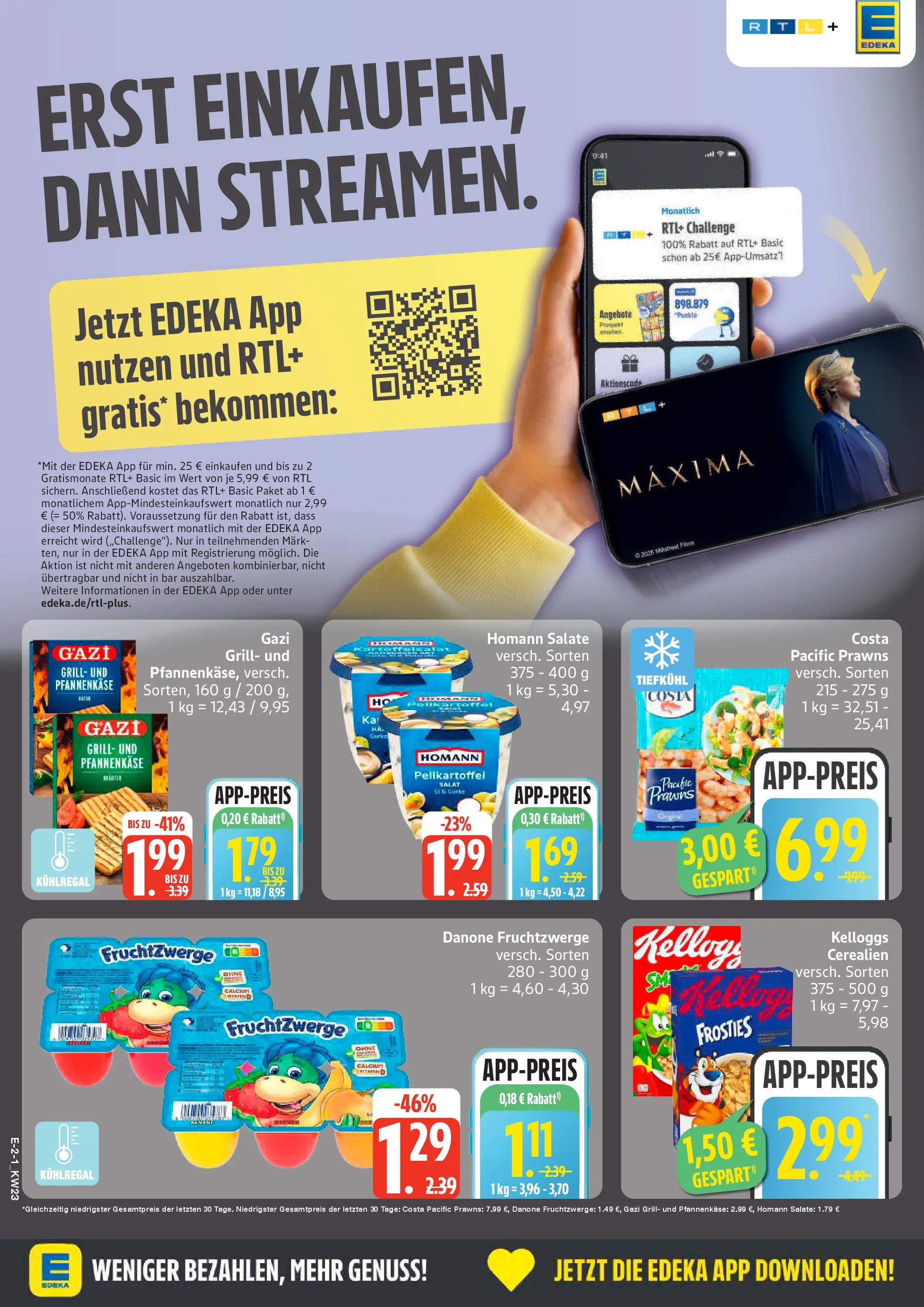 Edeka prospekt Rostock (ab 01.06.2026) » Angebote Online | Seite: 2 | Produkte: Grill, Fruchtzwerge, Kellogg's, Salat