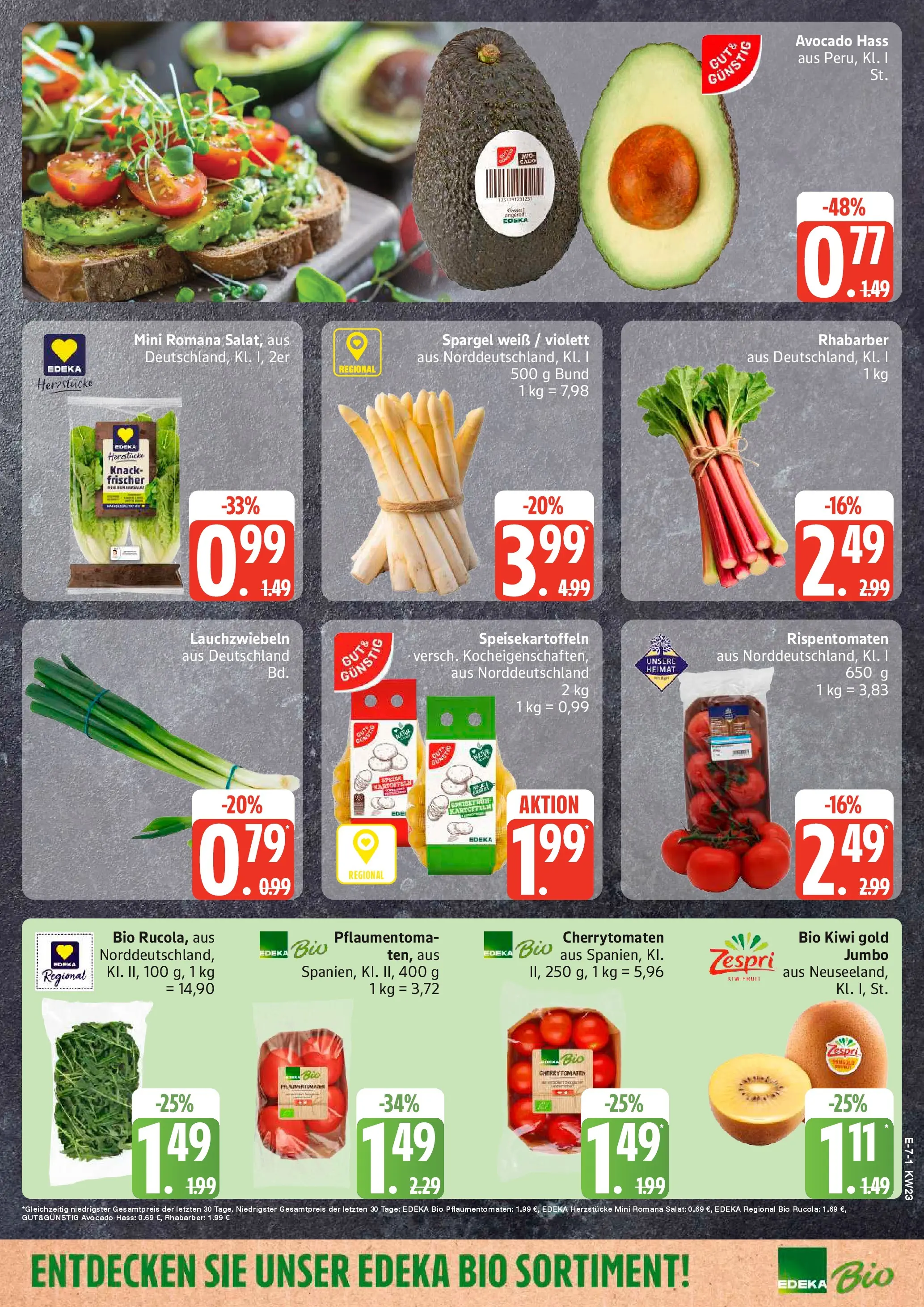Edeka prospekt Neu Wulmstorf (ab 01.06.2026) » Angebote Online | Seite: 9 | Produkte: Rucola, Spargel, Kartoffeln, Salat