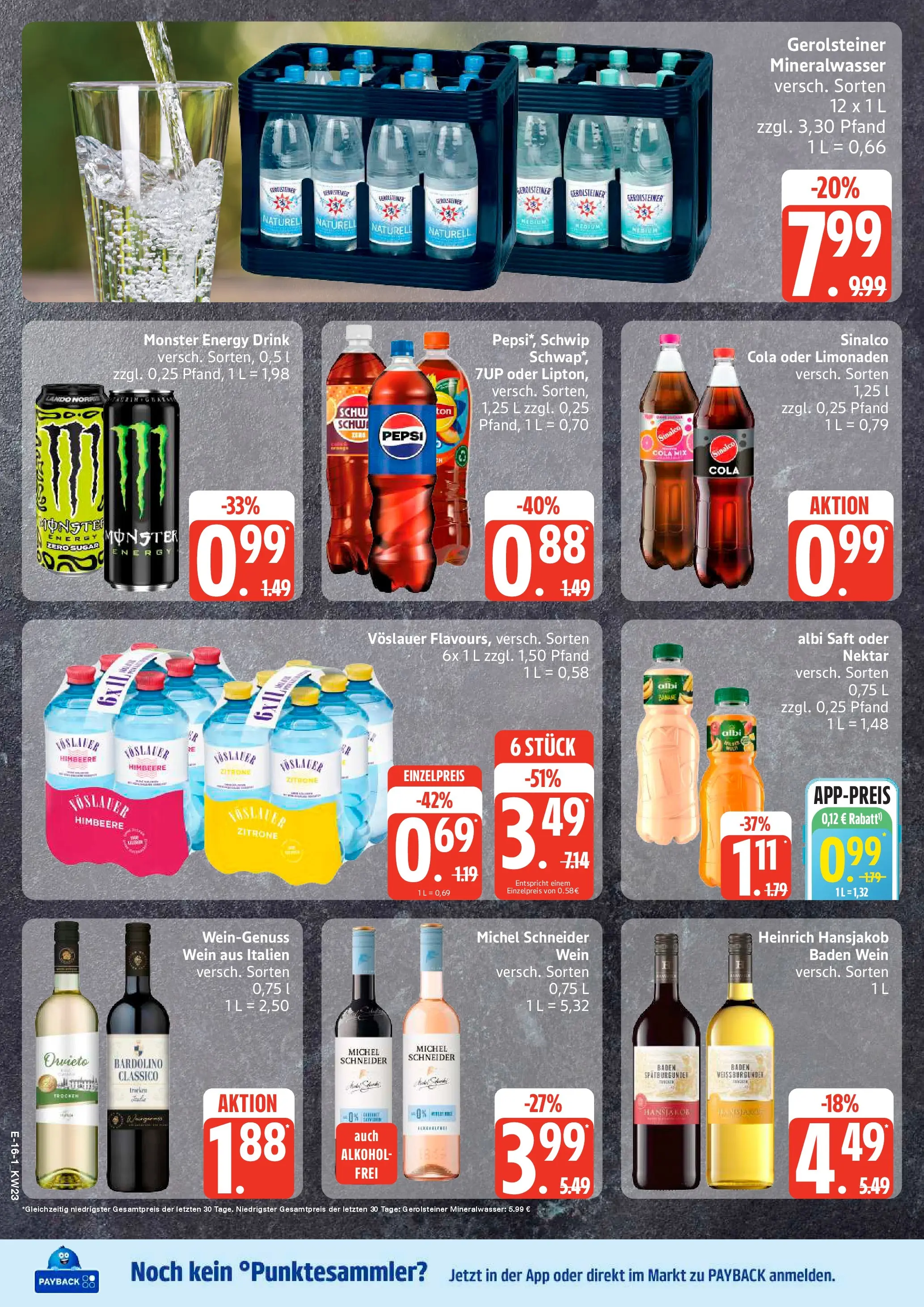 Edeka prospekt Neu Wulmstorf (ab 01.06.2026) » Angebote Online | Seite: 19 | Produkte: Zitrone, Himbeere, Wein, Gerolsteiner