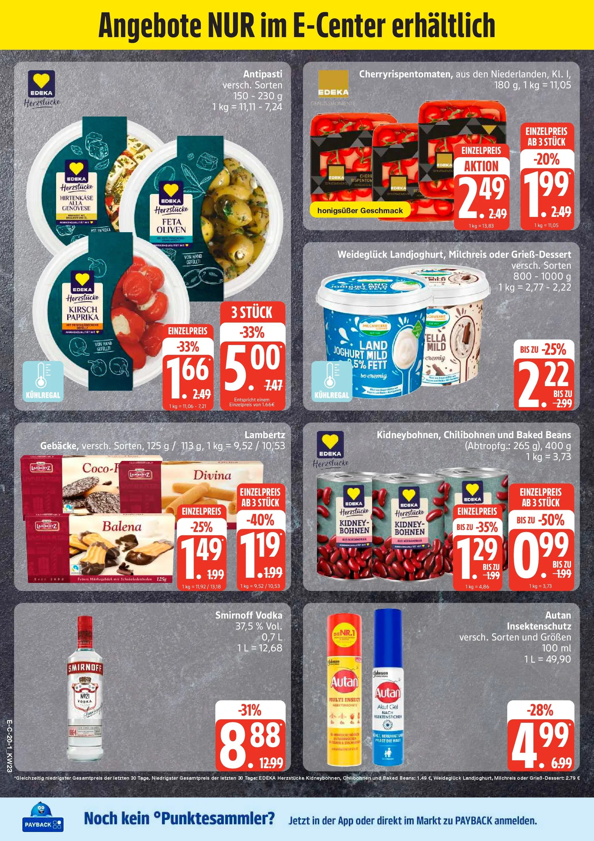 Marktkauf Prospekt Heide (ab 01.06.2026) » Angebote online | Seite: 20 | Produkte: Feta, Paprika, Smirnoff, Vodka
