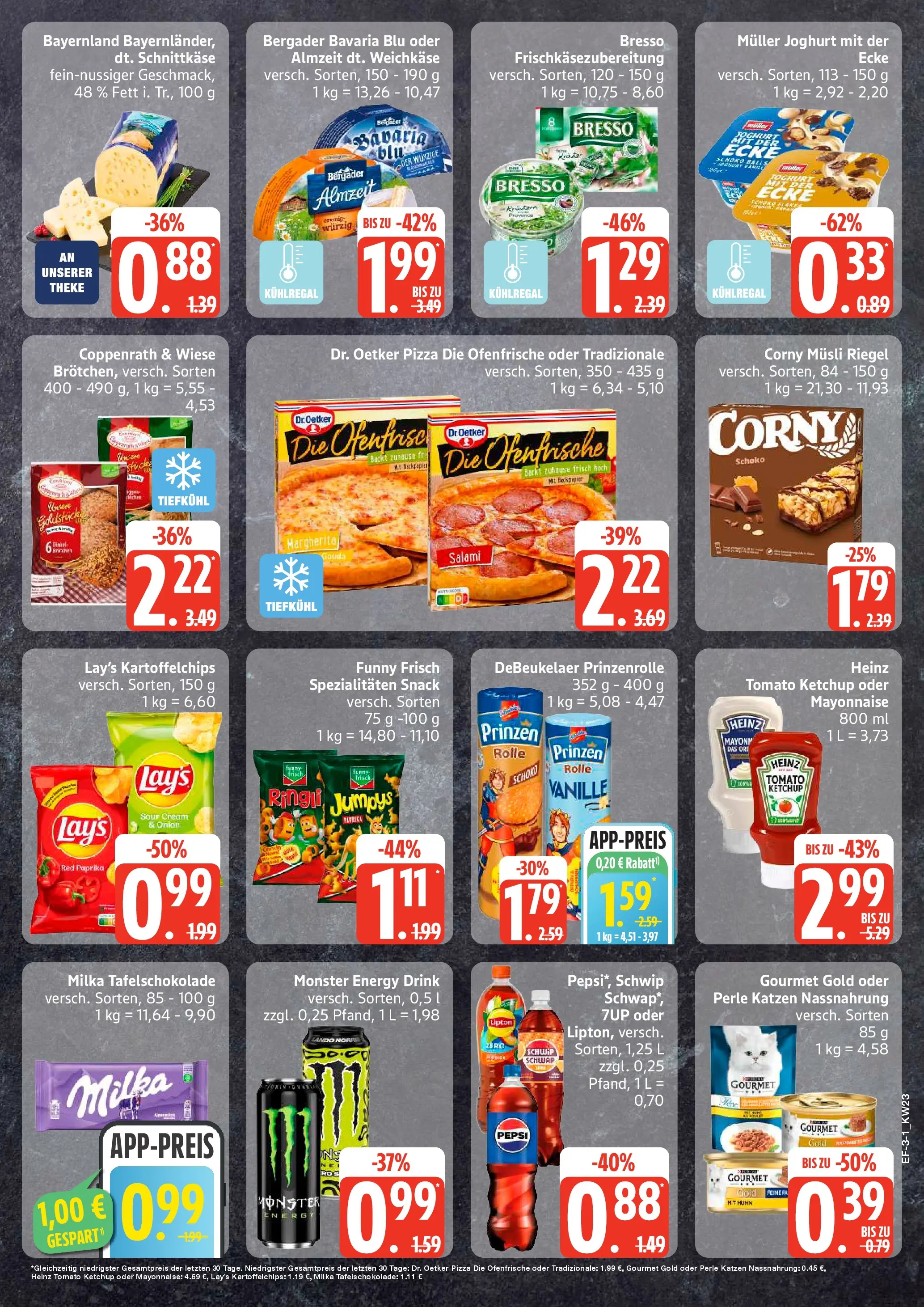 Edeka prospekt Hamburg (ab 01.06.2026) » Angebote Online | Seite: 3 | Produkte: Musli, Energy, Funny frisch, Pizza