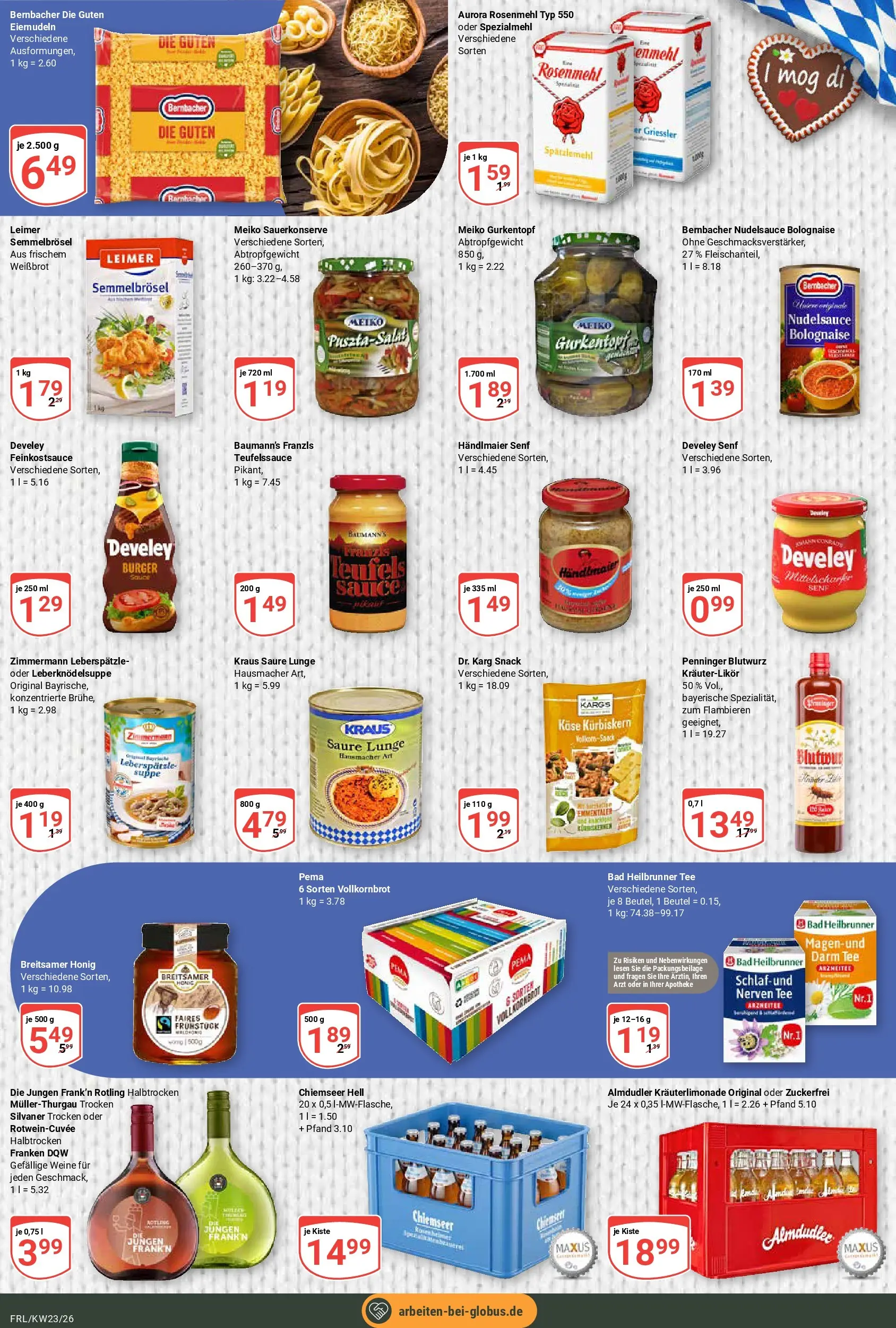 Globus Prospekt Freilassing (ab 01.06.2026) » Angebote online | Seite: 13 | Produkte: Vollkornbrot, Bad, Burger, Tee