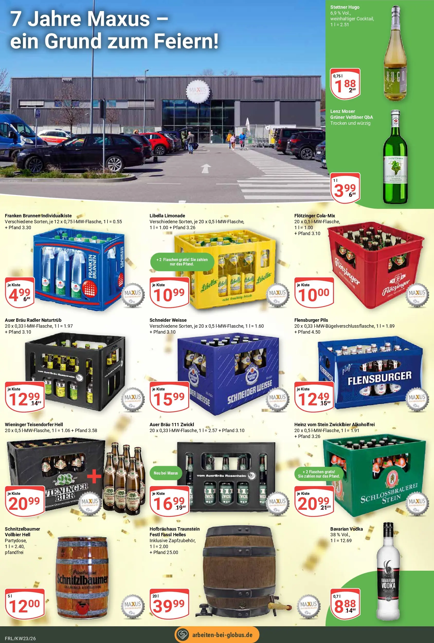 Globus Prospekt Freilassing (ab 01.06.2026) » Angebote online | Seite: 15 | Produkte: Pils, Limonade, Vodka, Hugo