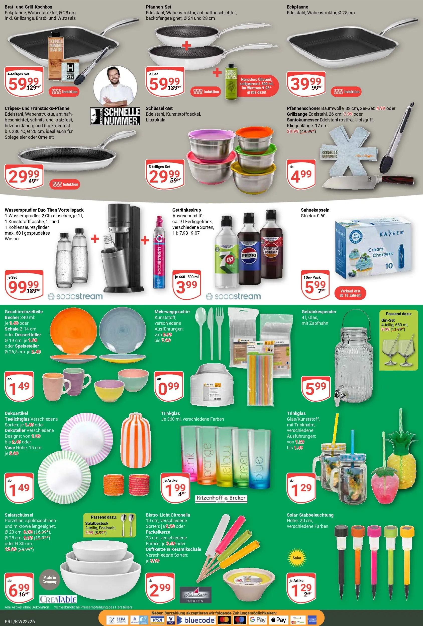 Globus Prospekt Freilassing (ab 01.06.2026) » Angebote online | Seite: 19 | Produkte: Olivenol, Wasser, Pepsi, Sodastream