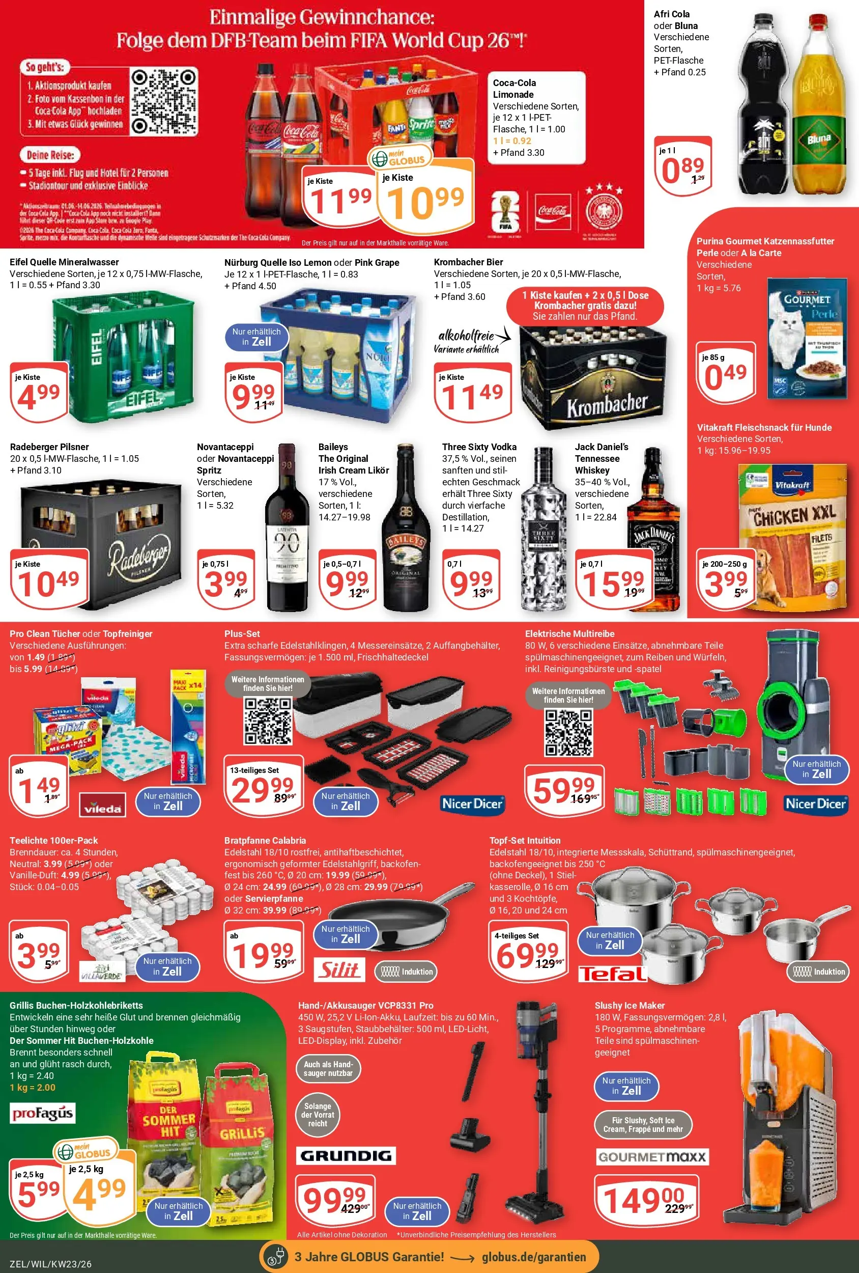 Globus Prospekt Wittlich (ab 01.06.2026) » Angebote online | Seite: 5 | Produkte: Jack Daniel's, Mineralwasser, Krombacher, Whiskey