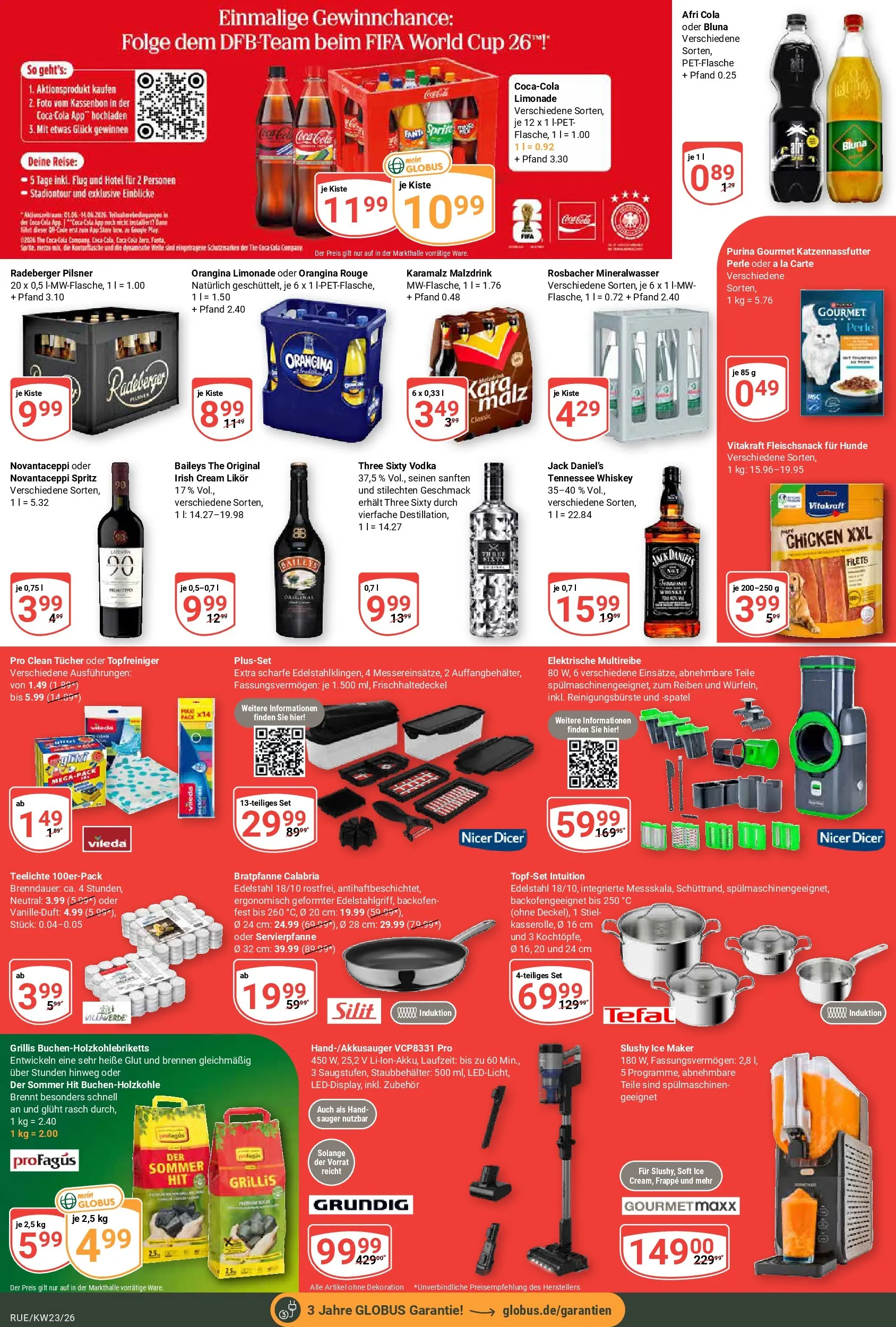 Globus Prospekt Rüsselsheim (ab 01.06.2026) » Angebote online | Seite: 5 | Produkte: Likör, Limonade, Mineralwasser, Radeberger pilsner