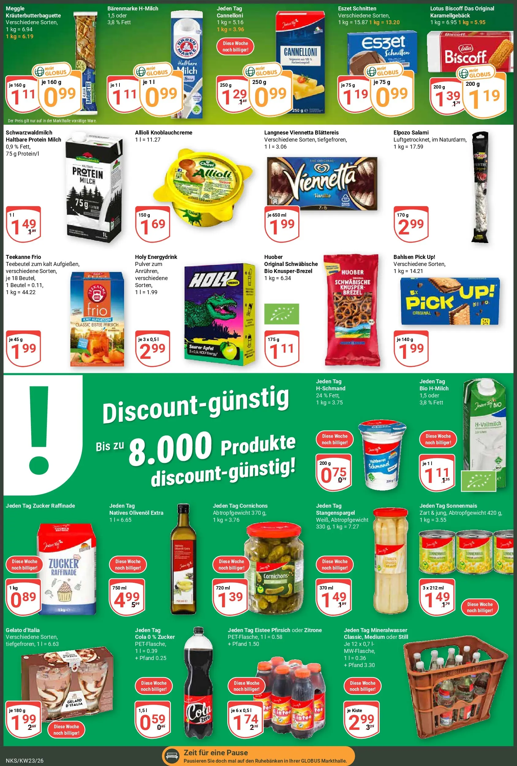 Globus Prospekt Neunkirchen (ab 01.06.2026) » Angebote online | Seite: 2 | Produkte: Cola, Milch, Pfirsich, Salami