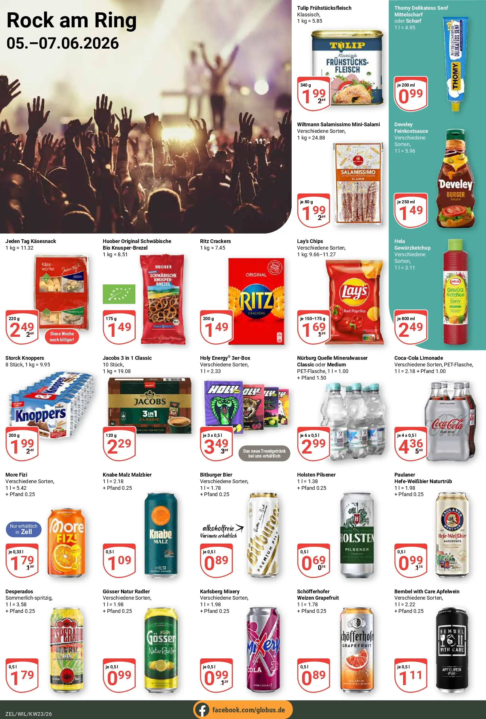 Globus Prospekt Wittlich (ab 01.06.2026) » Angebote online | Seite: 14 | Produkte: Coca cola, Radler, Desperados, Chips
